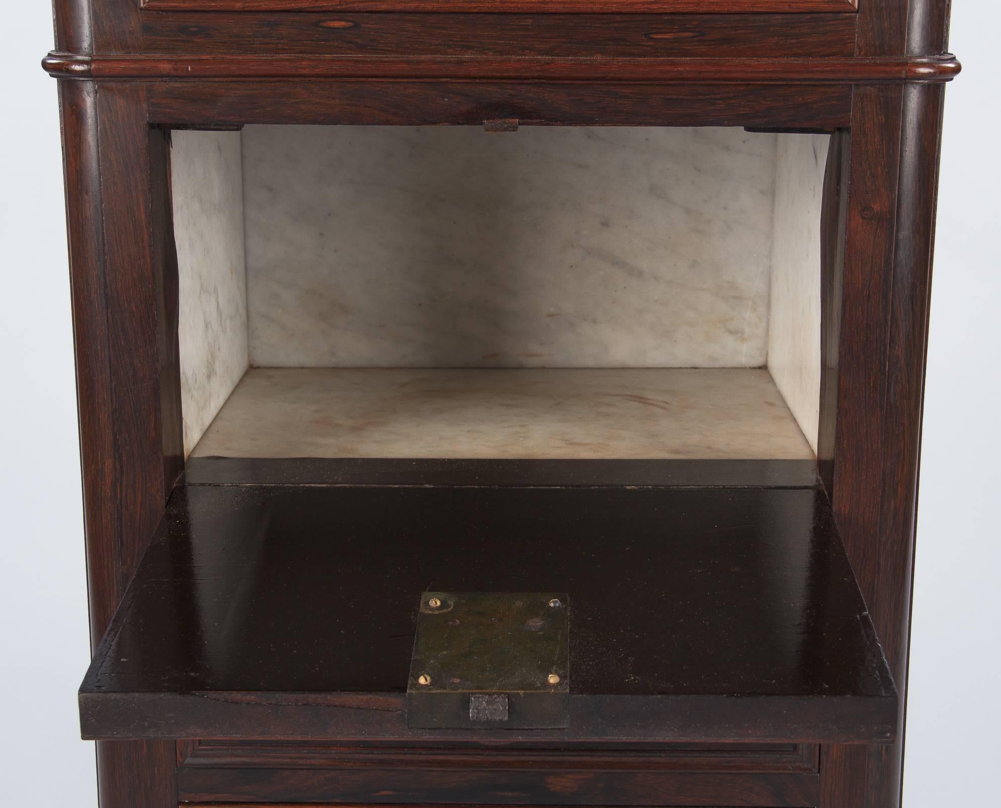 Louis Philippe Rosewood Cabinet with Marble Top, Mid-1800s 2