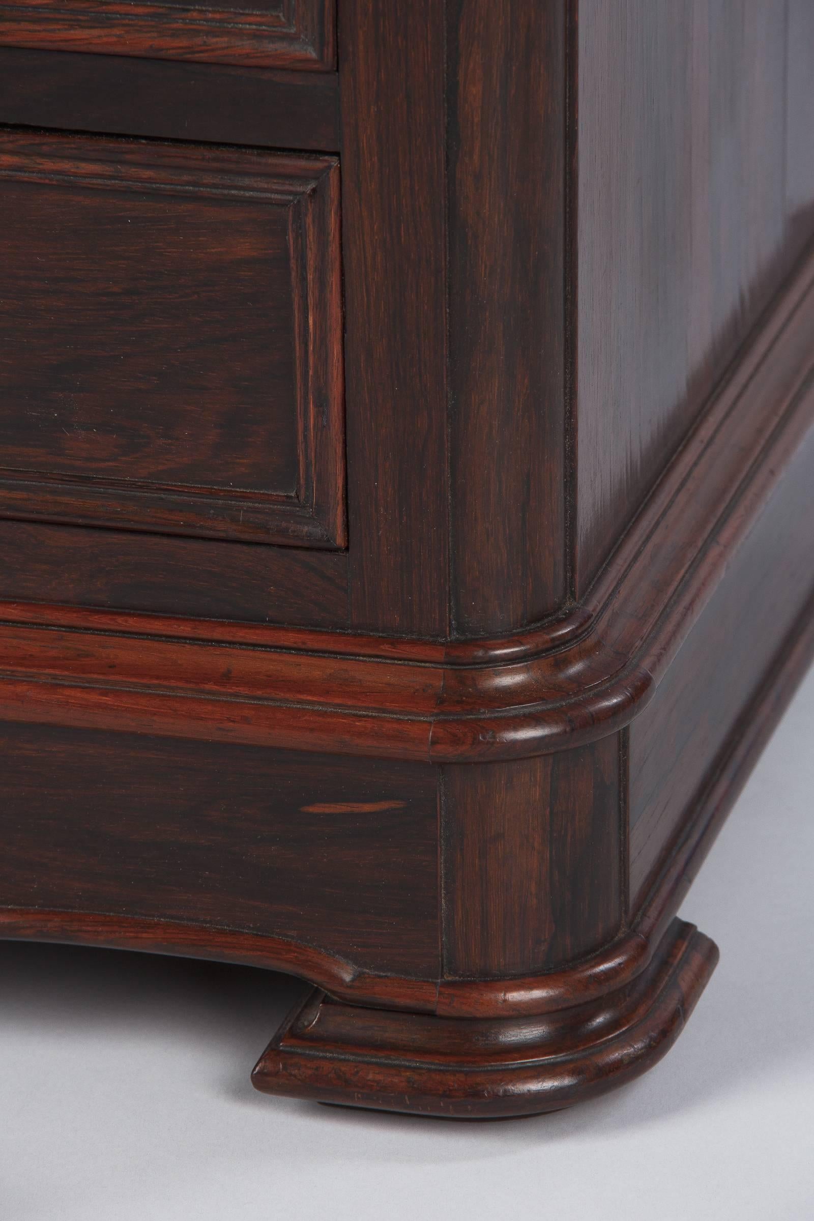 Louis Philippe Rosewood Cabinet with Marble Top, Mid-1800s 4