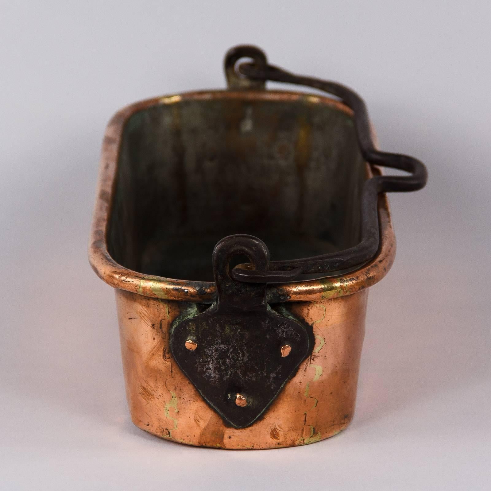 French Copper Fish Kettle 