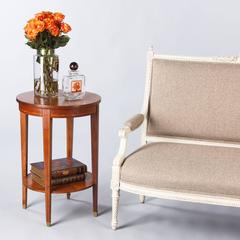 French Louis XVI Style Mahogany Side Table, 1900s