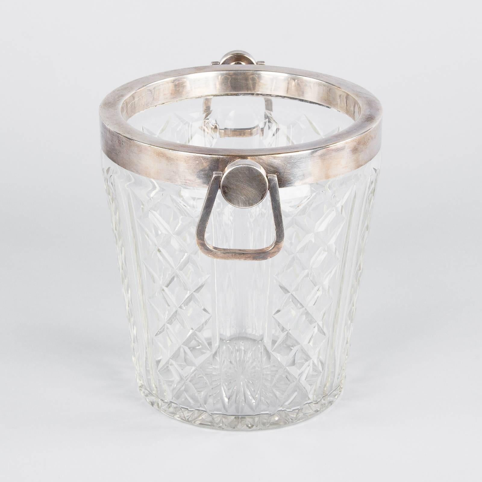 French Cut-Glass Champagne Bucket, 20th Century 3