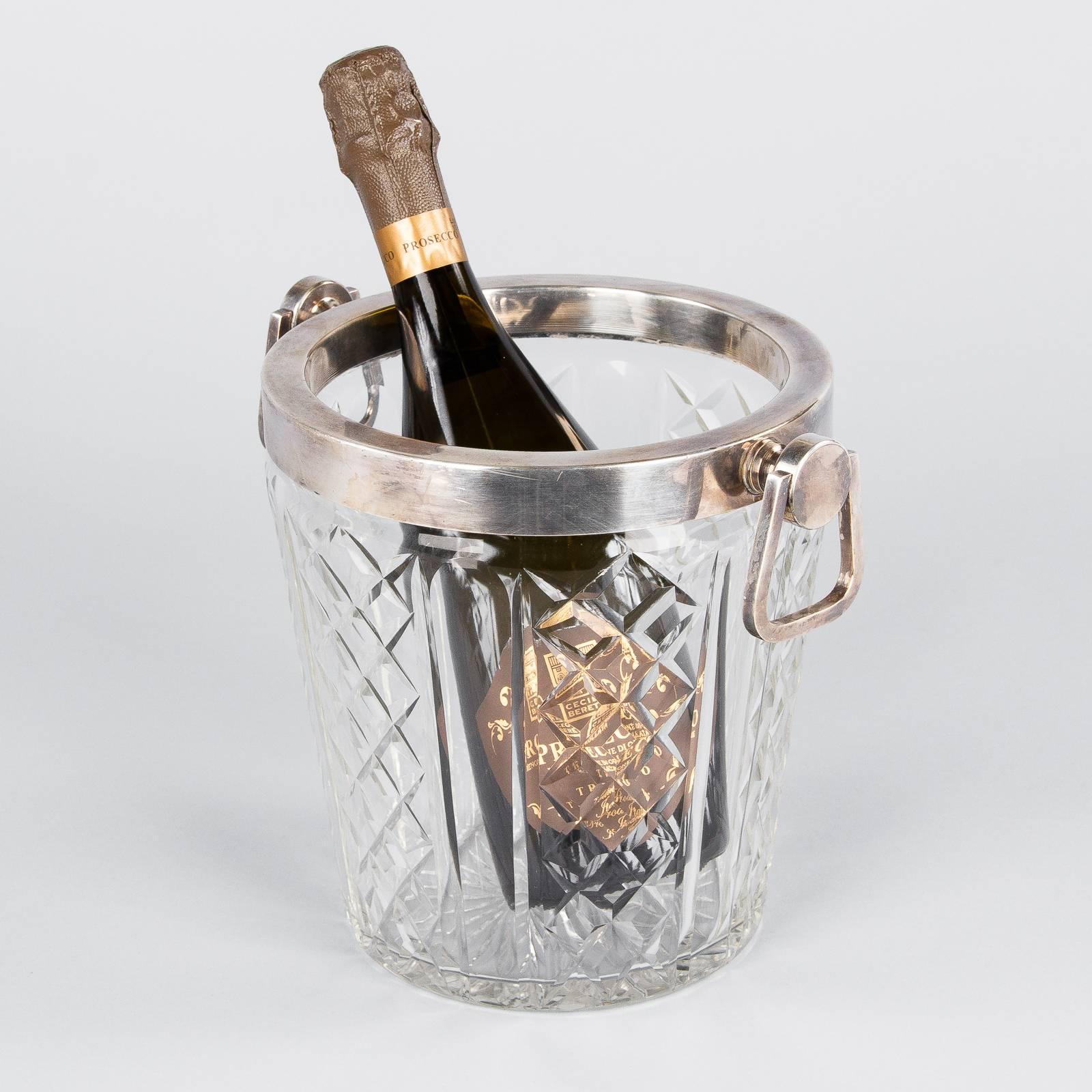 French Cut-Glass Champagne Bucket, 20th Century 4
