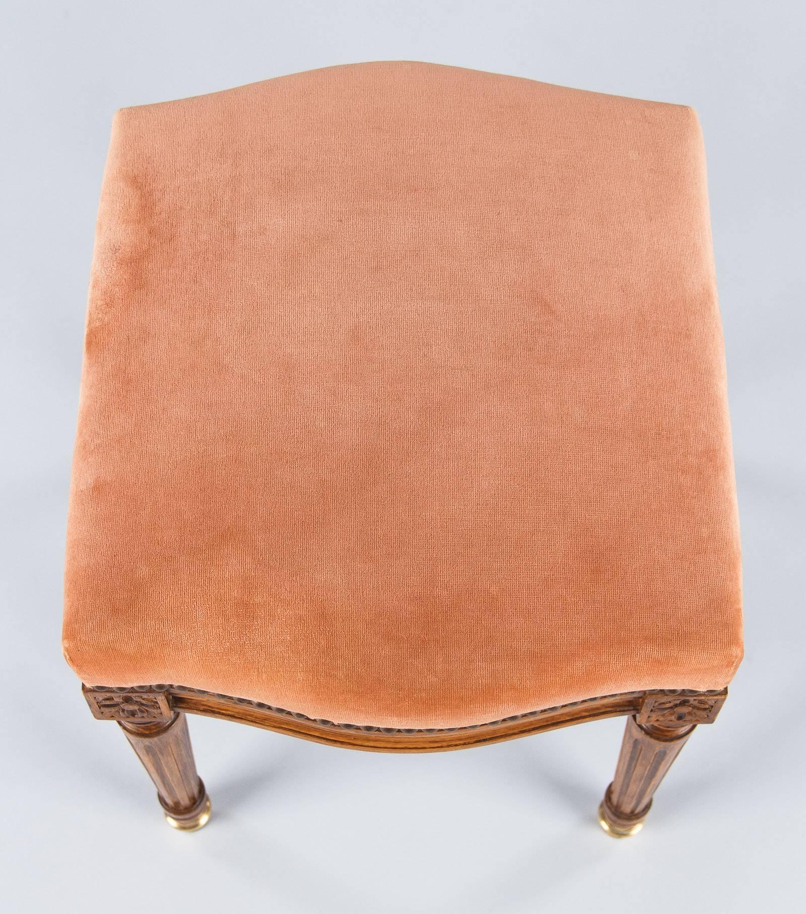 Louis XVI Style Stool from France, Early 1900s In Good Condition In Austin, TX