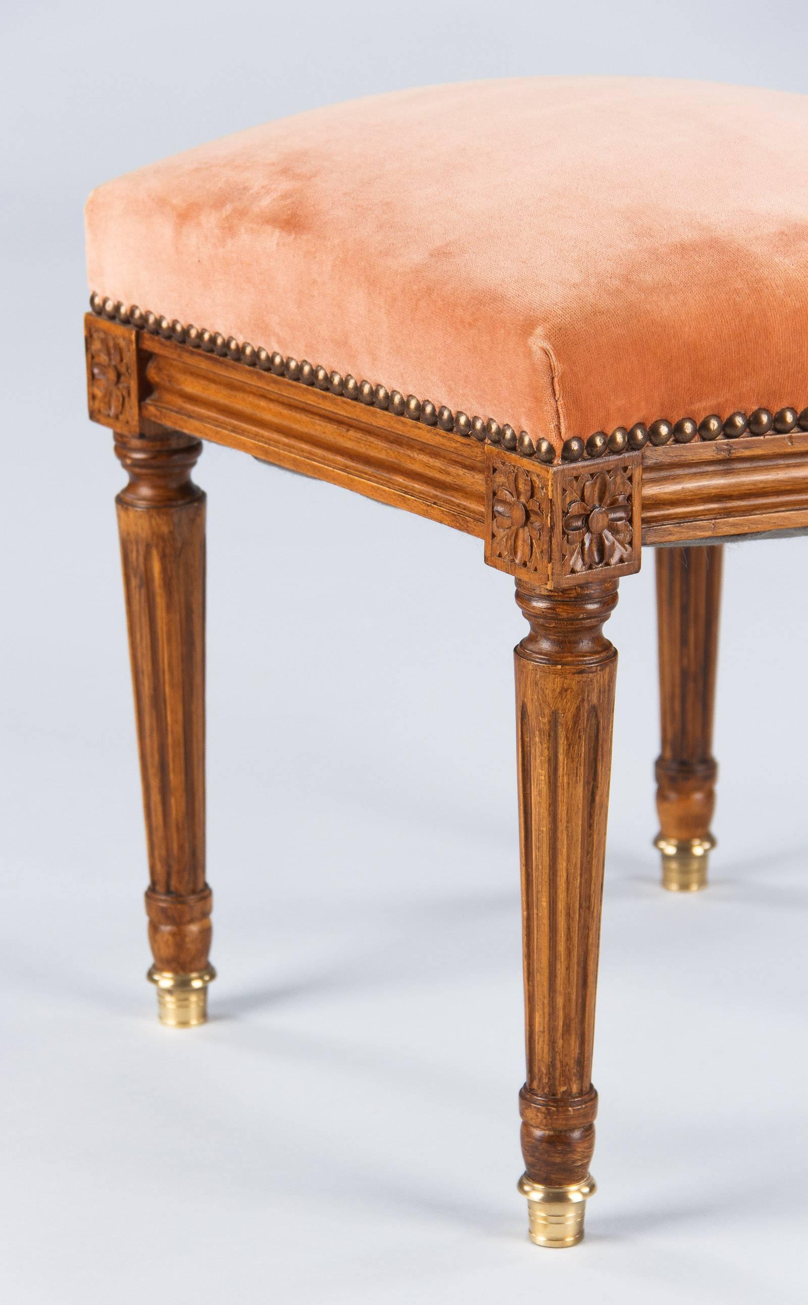 Louis XVI Style Stool from France, Early 1900s 3