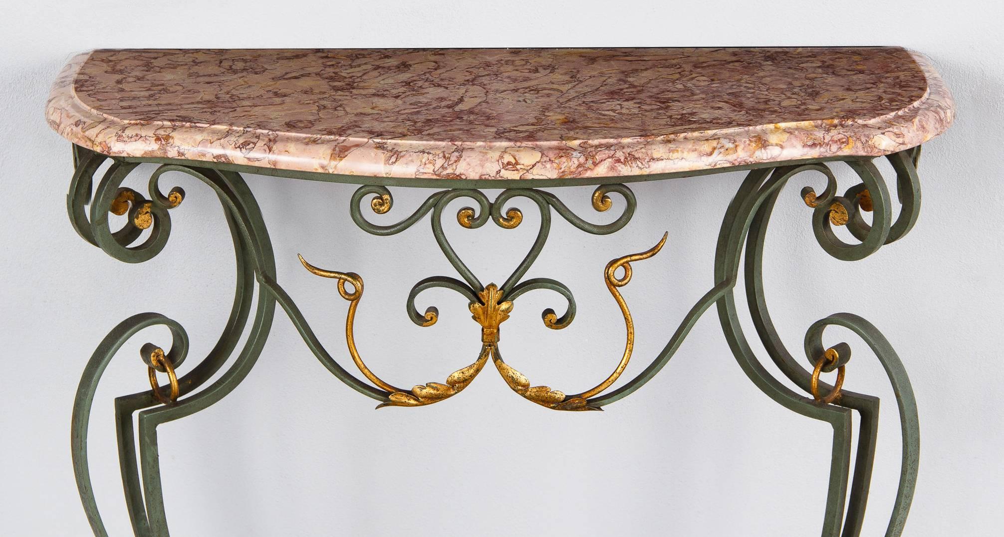 20th Century French Louis XV Style Console Table, Early 1900s