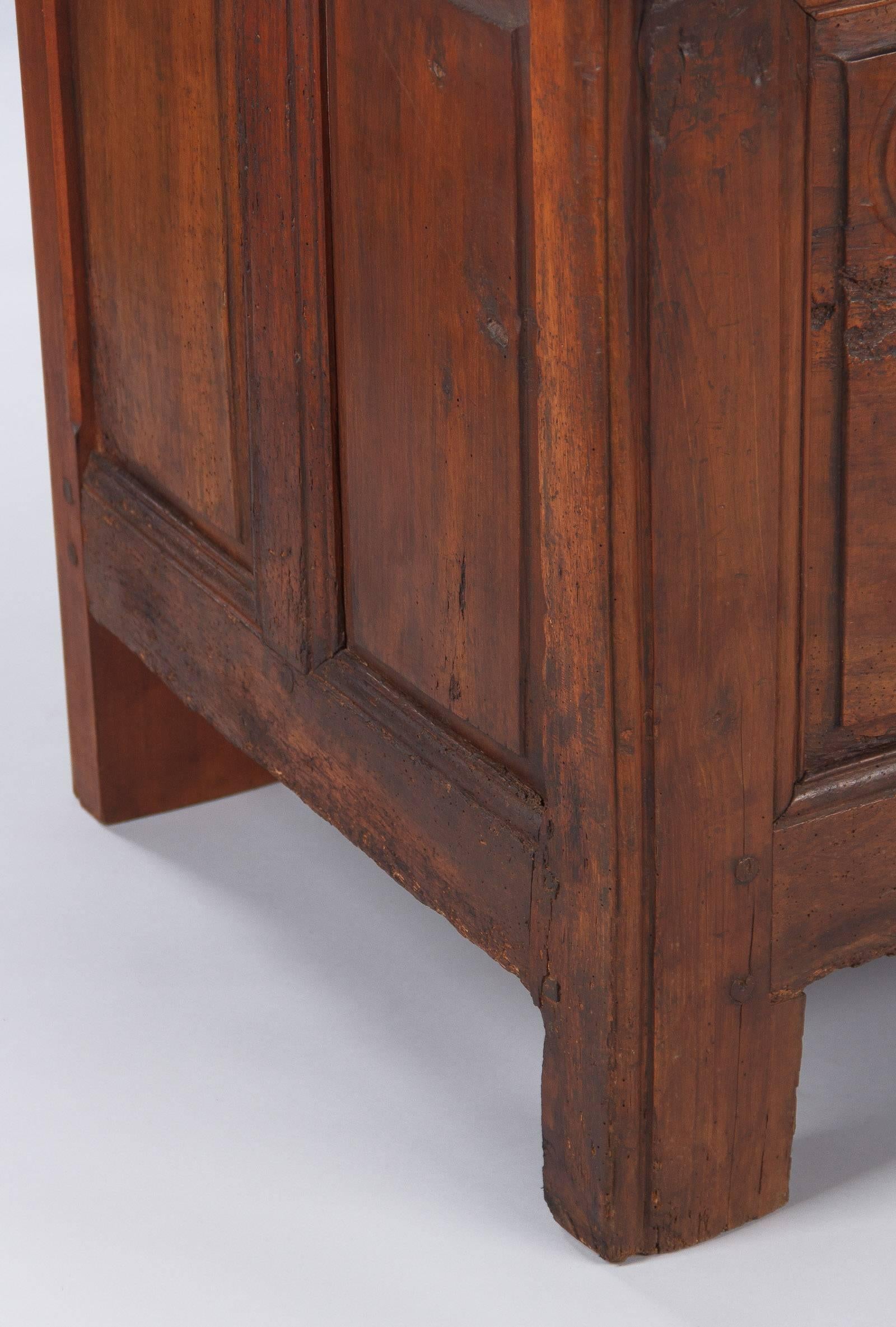 Country French Walnut Trunk in Louis XIV Style, 19th Century 2