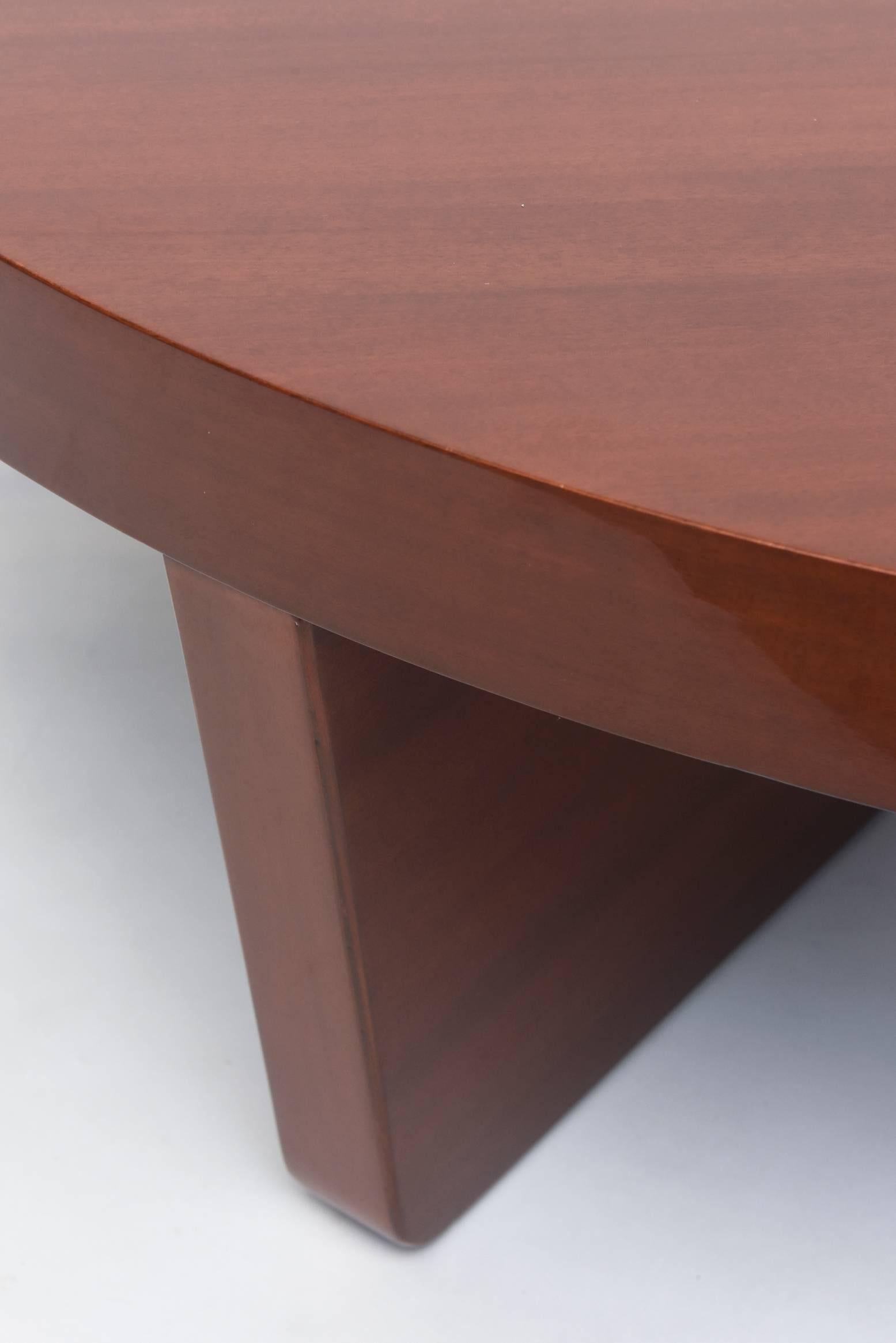 American Modern Mahogany Two Part Low Table, Harvey Probber 4
