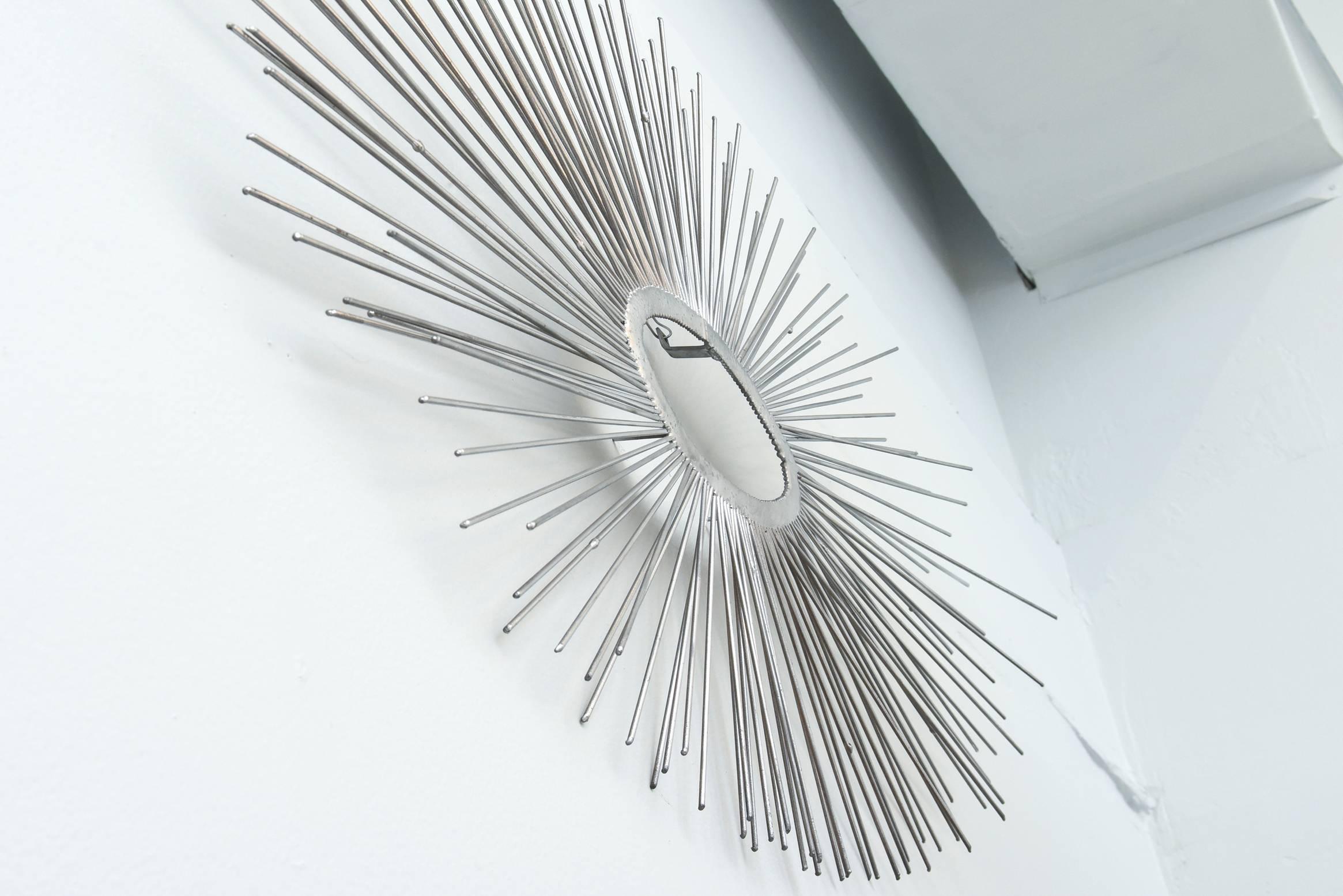 Late 20th Century American Modern Wall-Mounted Sunburst Sculpture, Curtis Jere, 1970's For Sale