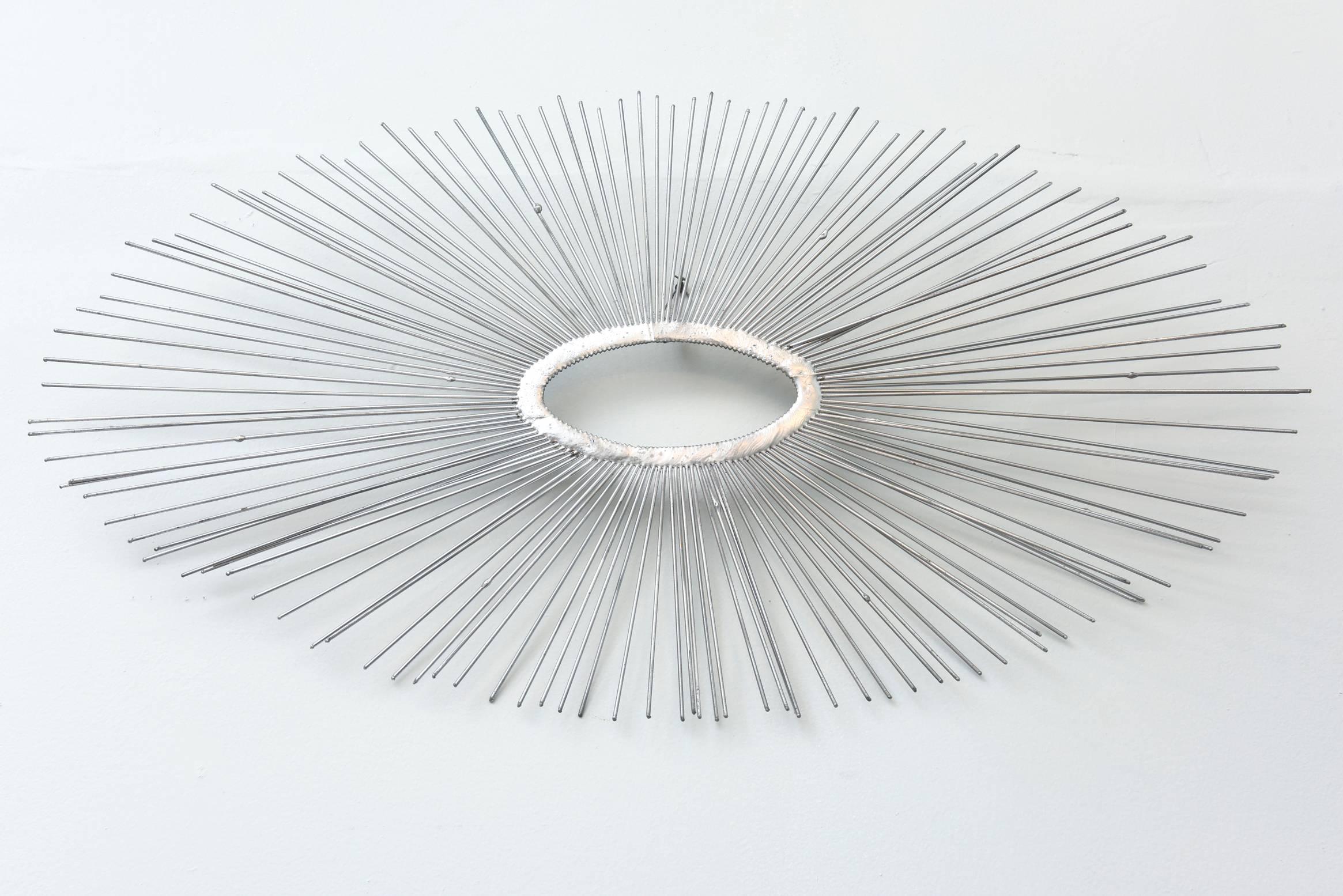 American Modern Wall-Mounted Sunburst Sculpture, Curtis Jere, 1970's For Sale 2