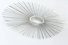 American Modern Wall-Mounted Sunburst Sculpture, Curtis Jere, 1970's