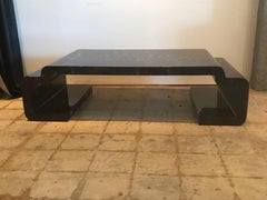 Horn "Waterfall" Cocktail Table, style of Karl Springer