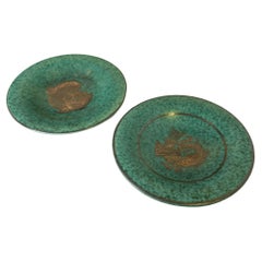 Unusual Group of Gustavsberg Argenta Chargers, Sweden