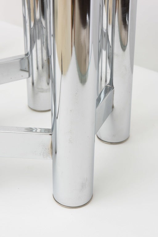 Pair of Austrian Modern Polished Chrome Five-Light Table Lamps, Kalmar For Sale 3