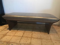 Mahogany "Waterfall" Bench, USA