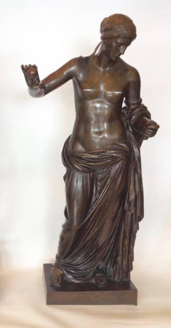 Monumental Bronze Sculpture of Diana of Gabii, Ferdinand Barbedienne