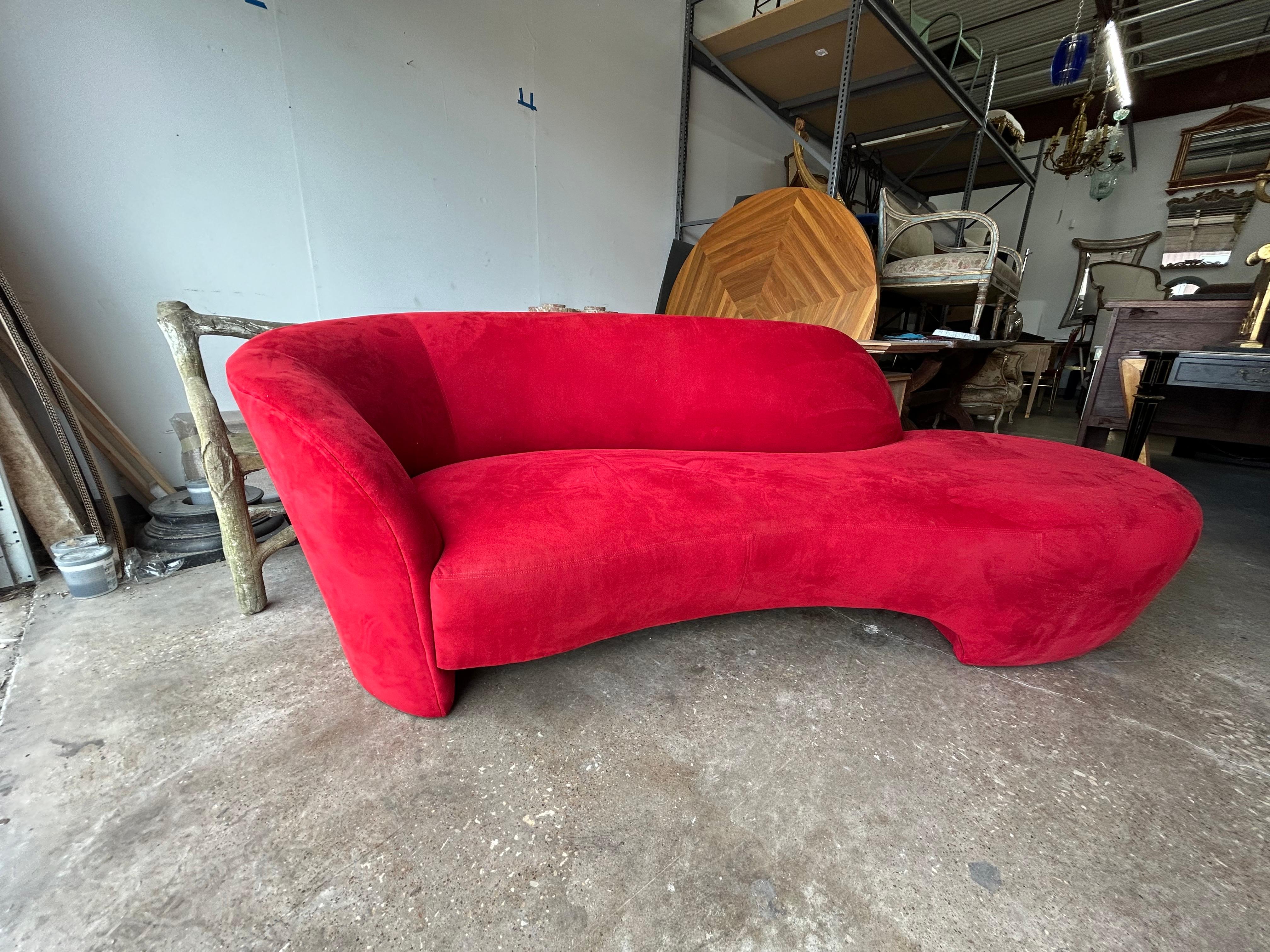 Post-Modern Vladimir Kagan for Directional Serpentine Sofa For Sale