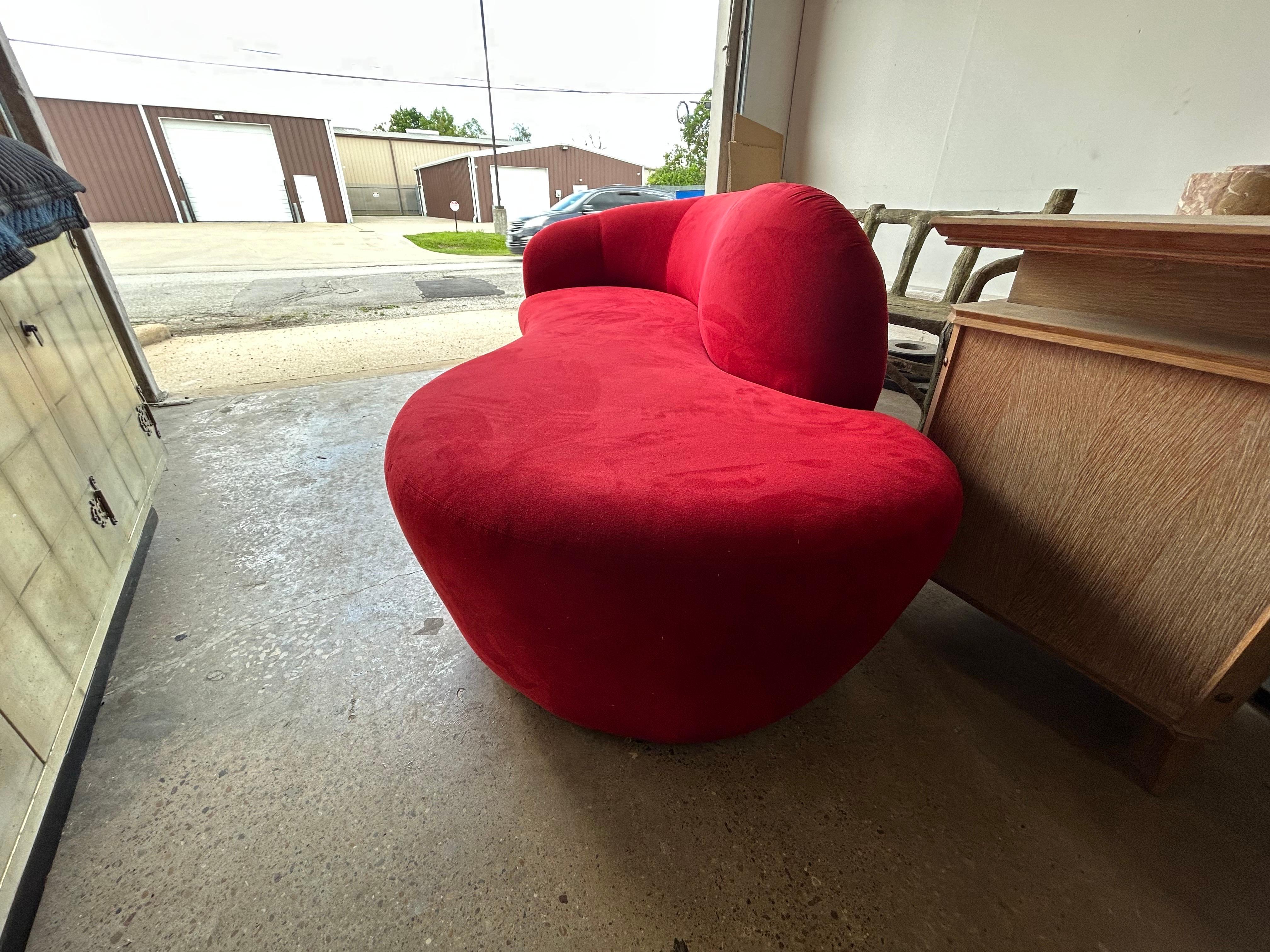 Late 20th Century Vladimir Kagan for Directional Serpentine Sofa For Sale