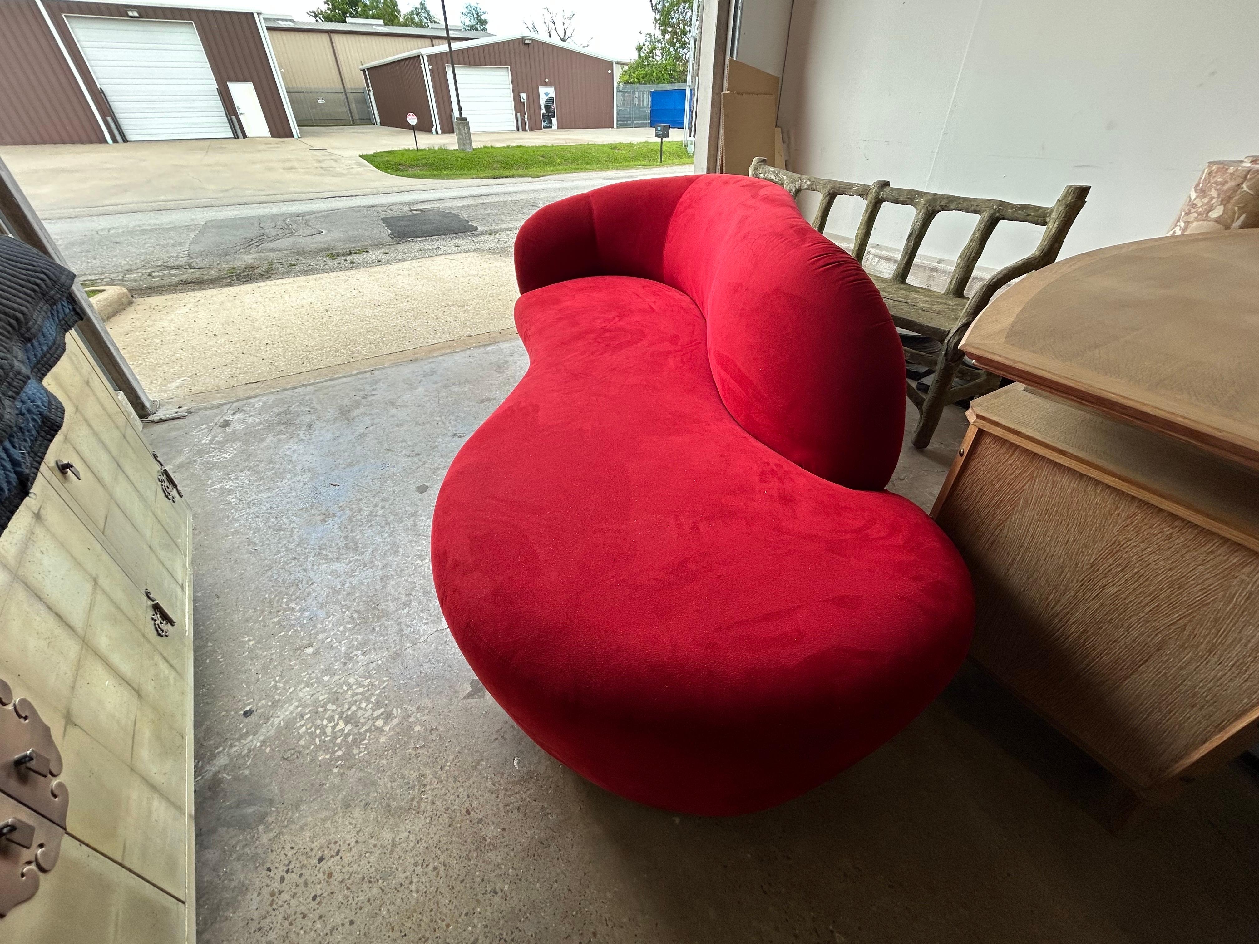 Fabric Vladimir Kagan for Directional Serpentine Sofa For Sale