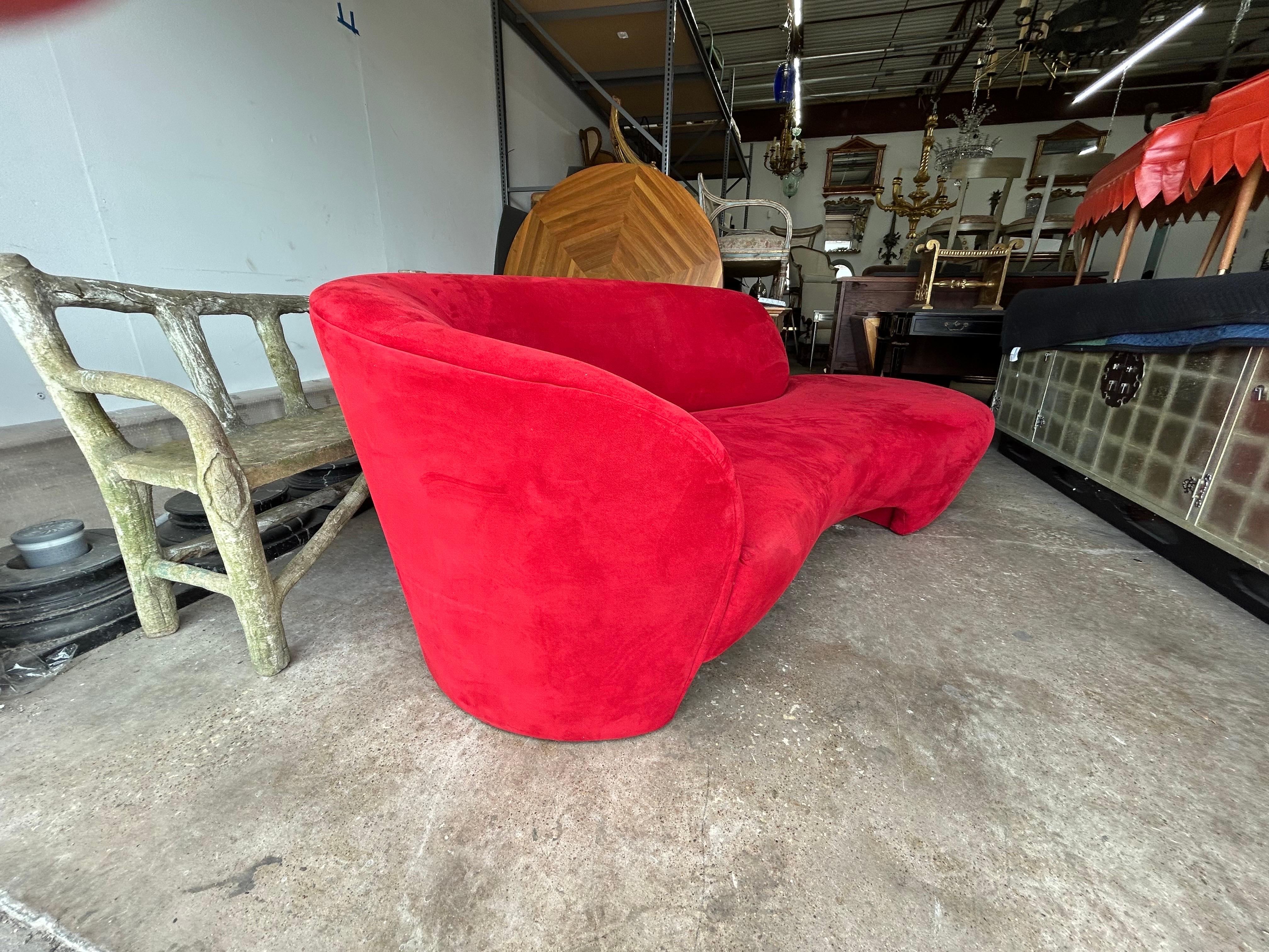 Vladimir Kagan for Directional Serpentine Sofa For Sale 2