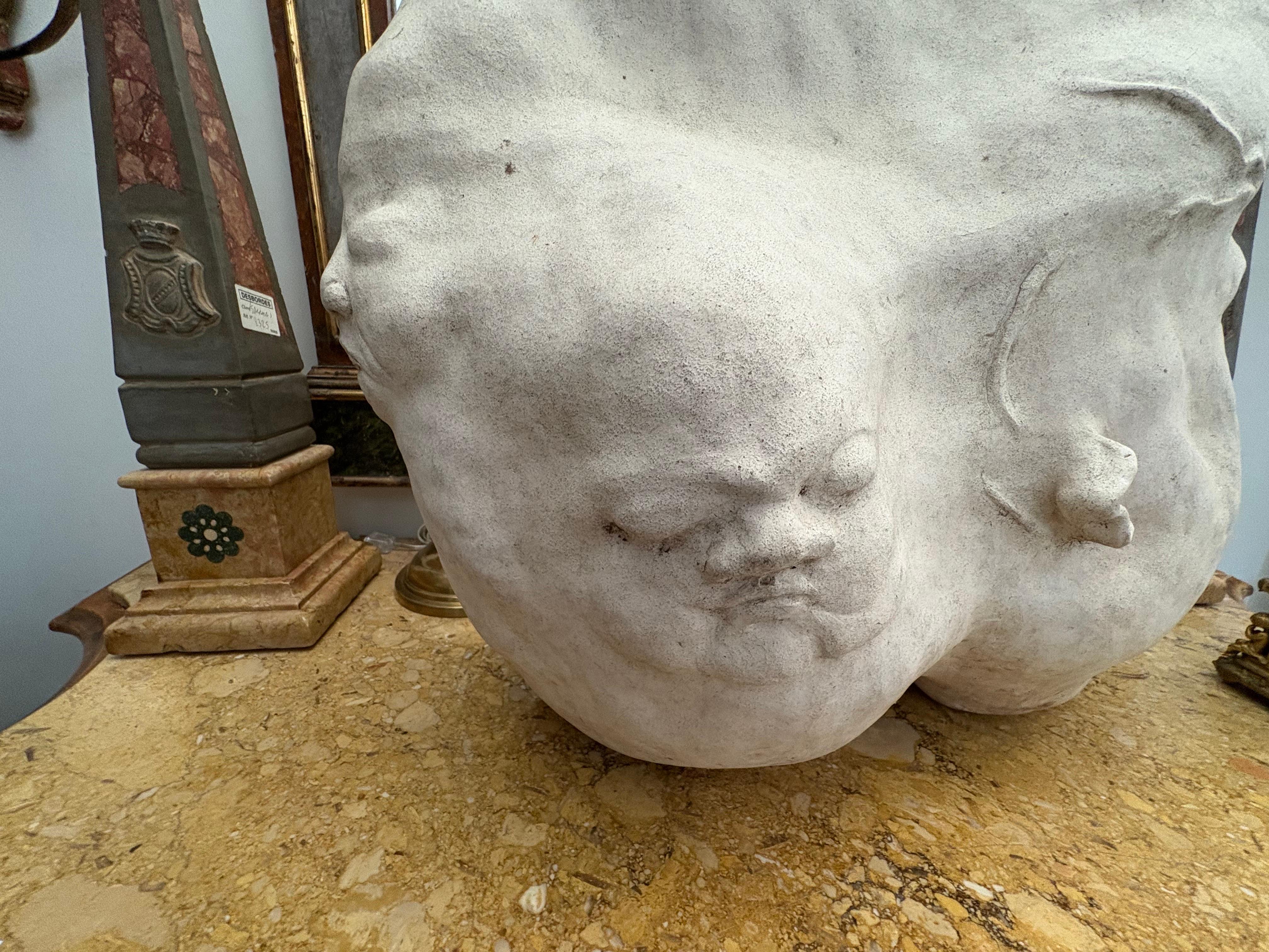 Surrealist Ceramic Face Sculpture For Sale 2