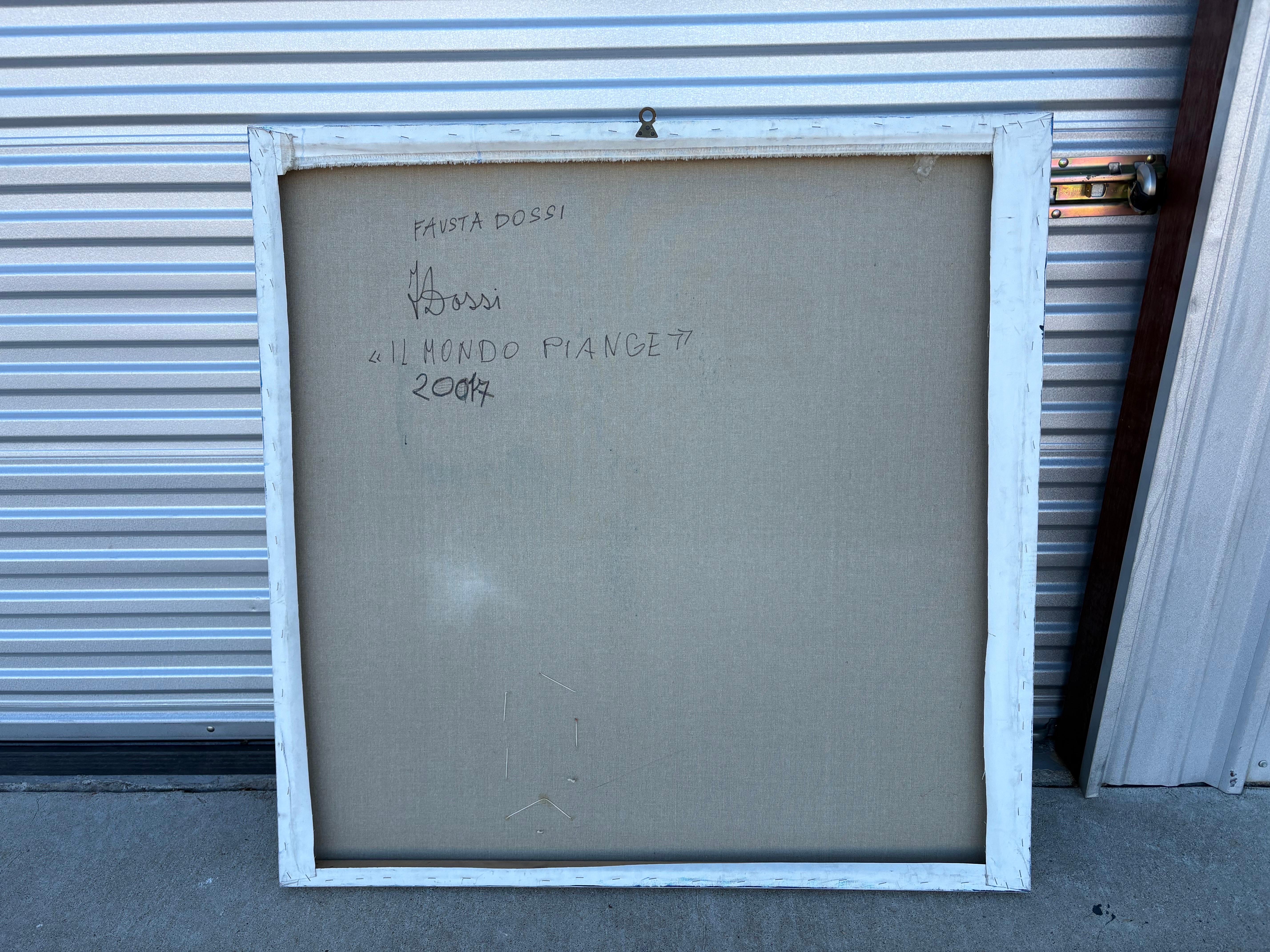 Italienische Moderne Öl auf Leinwand von Fausta Dossi im Angebot 9