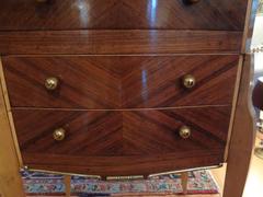 French Art Deco Commode with Bronze Hardware, circa 1935, after Jules Leleu