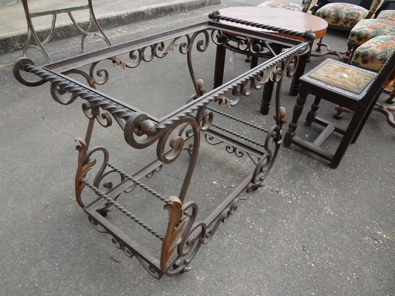 French Wrought Iron Bar Cart with Glass Shelves at 1stDibs wrought