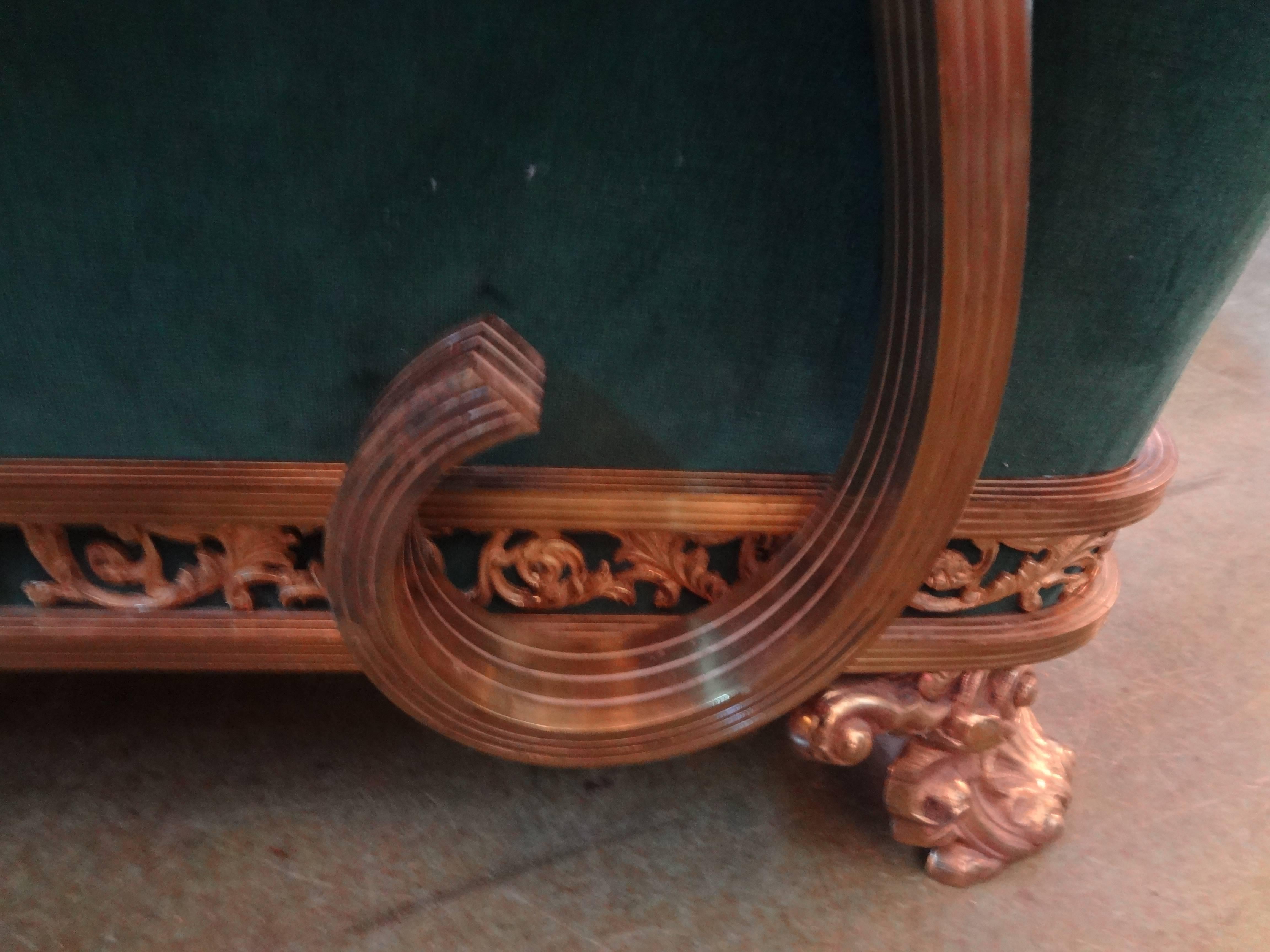 Early 20th Century French Art Deco Bronze Chair, circa 1925