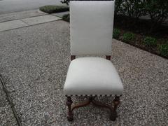Set of Six 19th Century French Louis XIV Style Walnut Dining Chairs