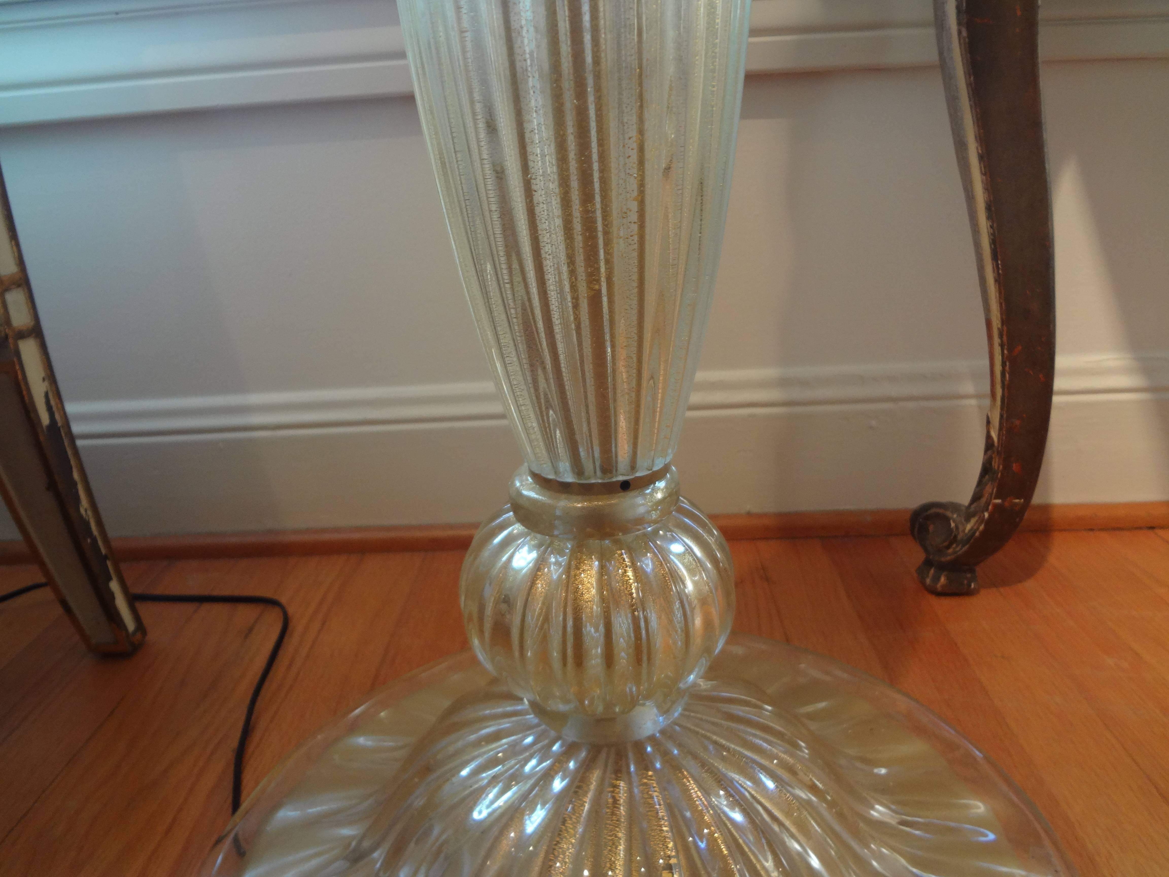 Pair of Barovier Italian Murano Glass Floor Lamps 1