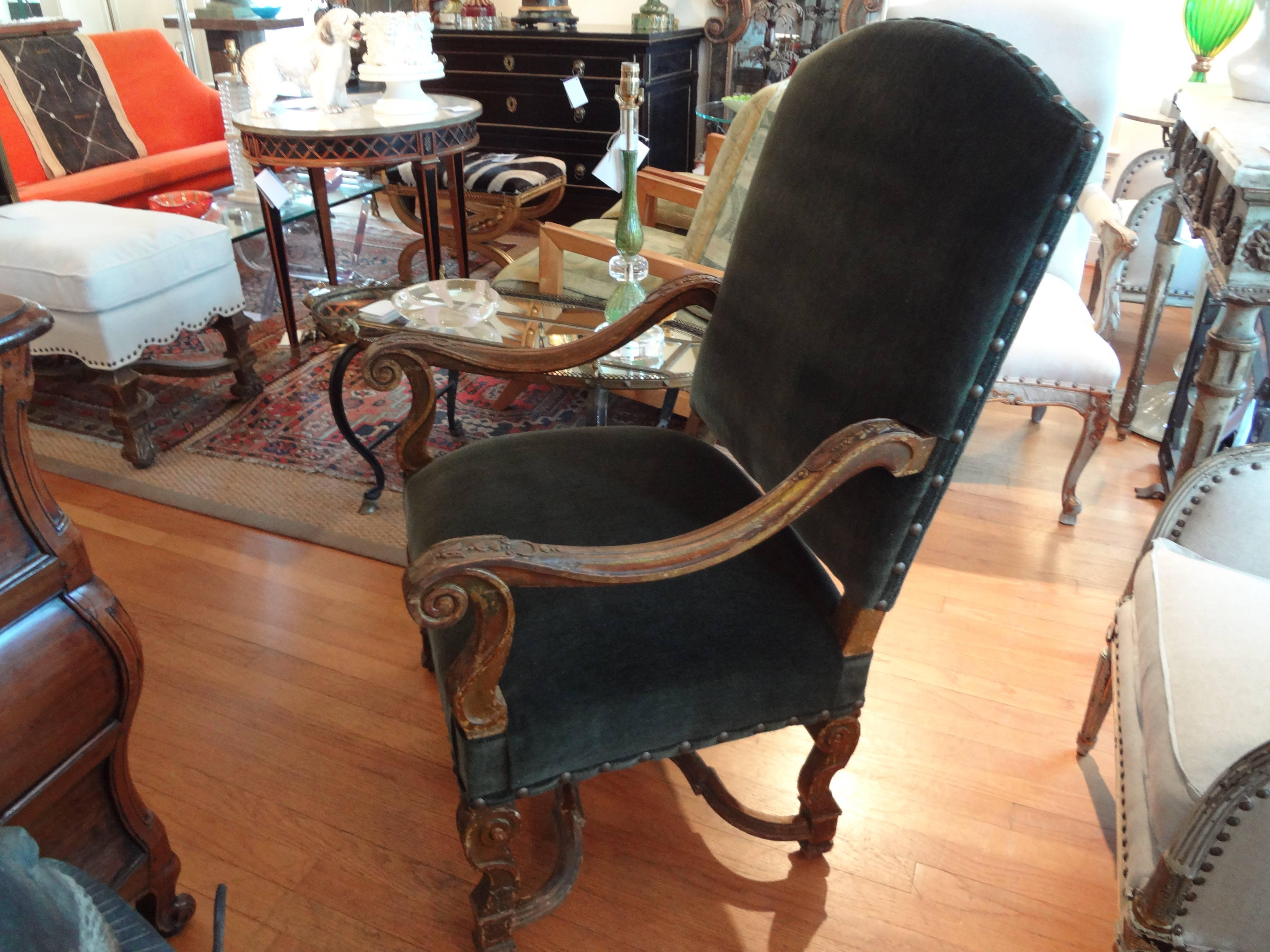 Wood 19th Century French Louis XIV Style Chair