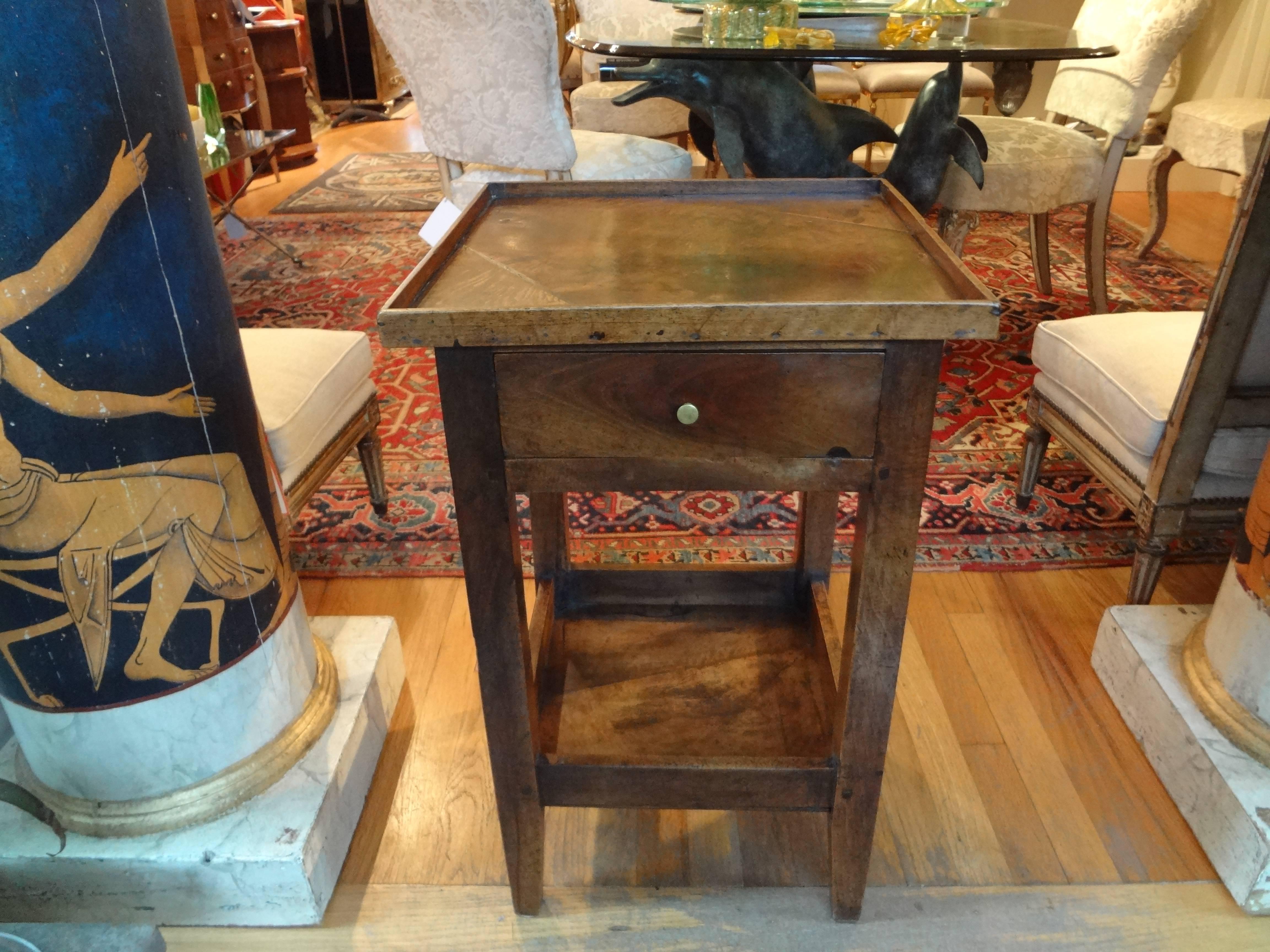 19th Century French  Louis Philippe Walnut Table For Sale 2