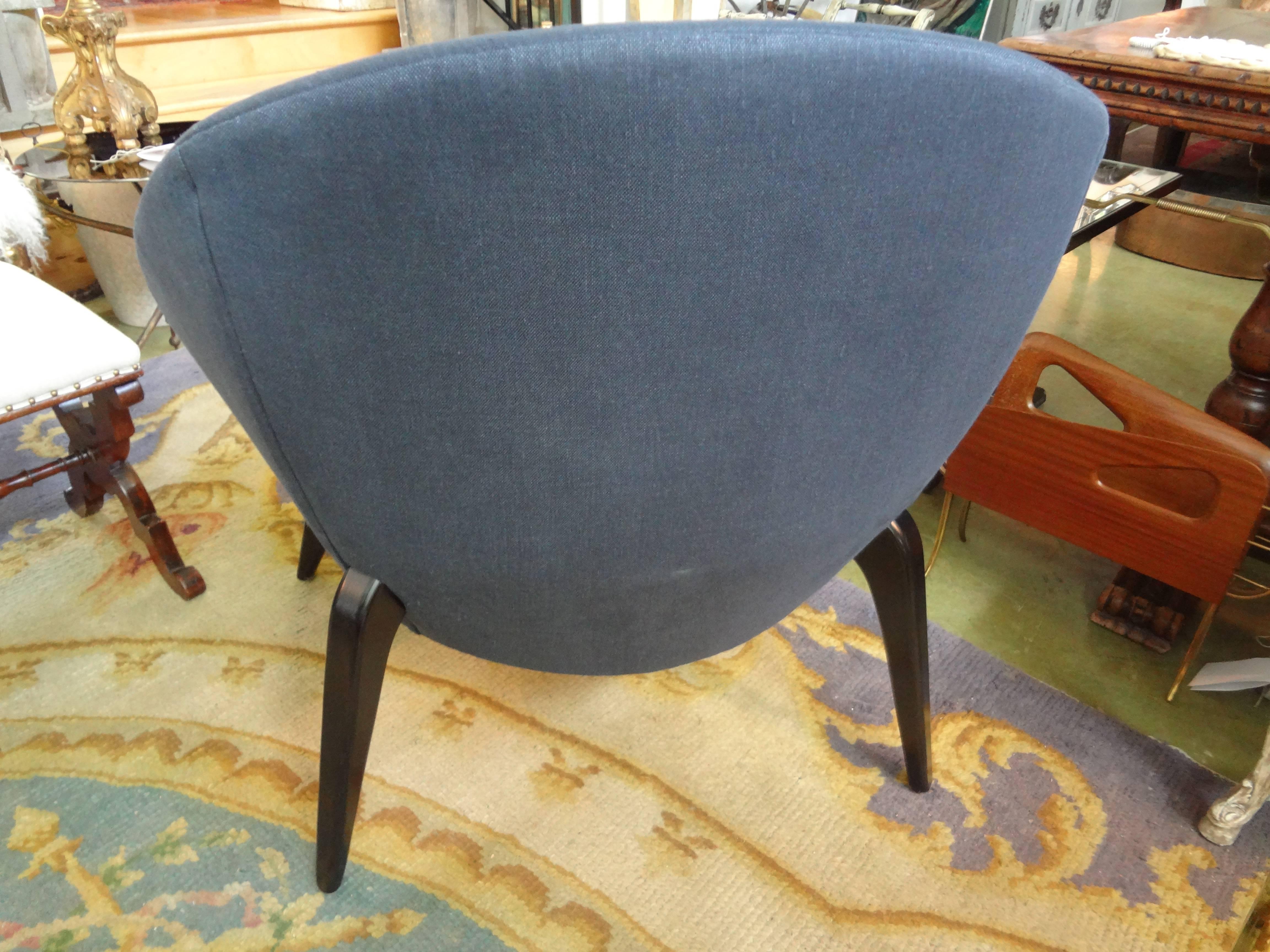 Mid-Century Modern French Mid-Century Chair Inspired by Jean Royère