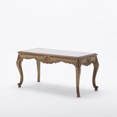 French Régence Style Painted And Parcel Gilt Cocktail Table