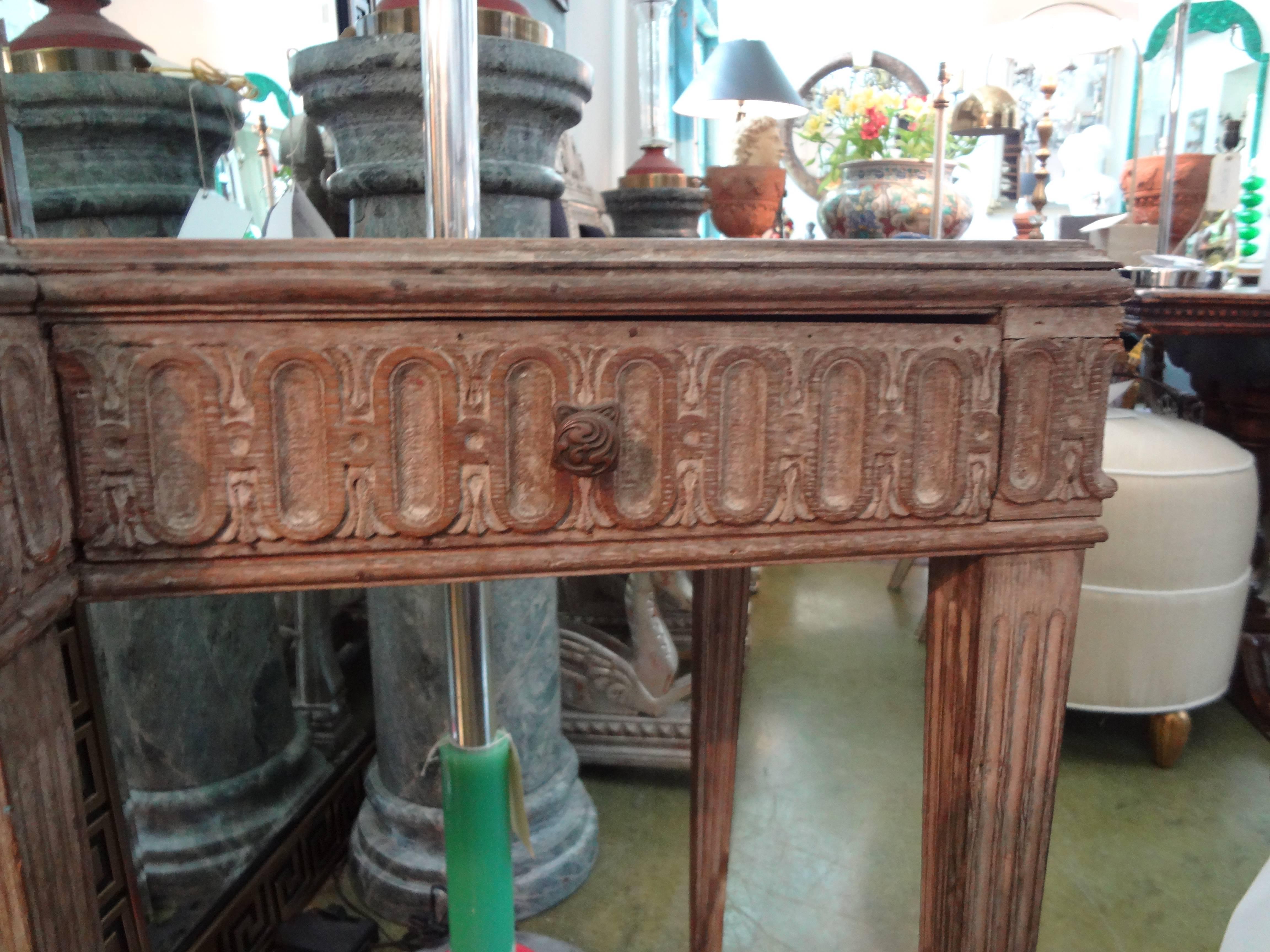 Antique French Louis XVI Style Neoclassical Console Table (Louis XVI.)