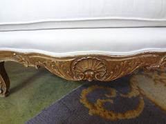 19th Century French Regence Giltwood Marquise Chair