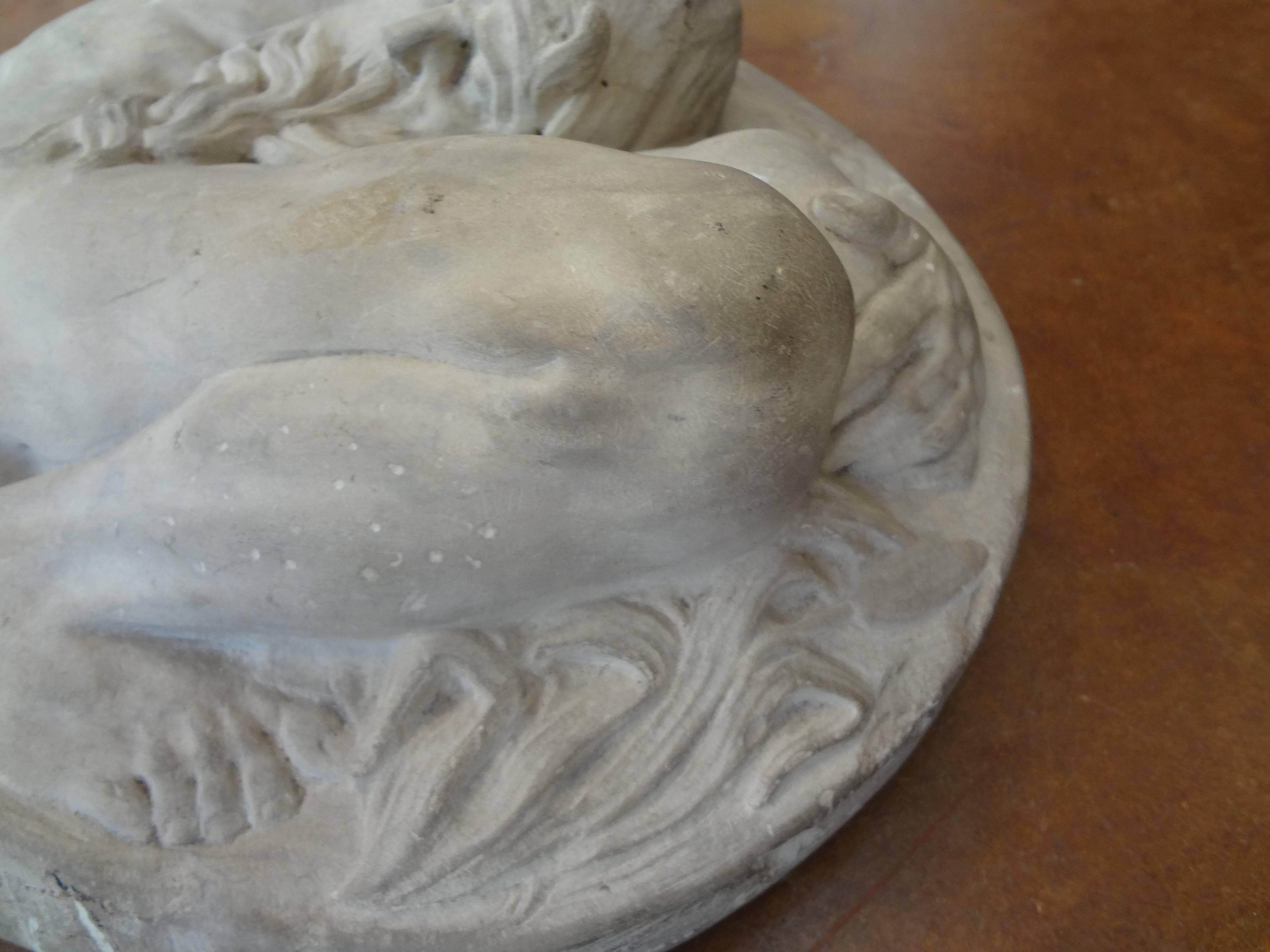 Unusual Antique Carved Italian Stone Sculpture 4