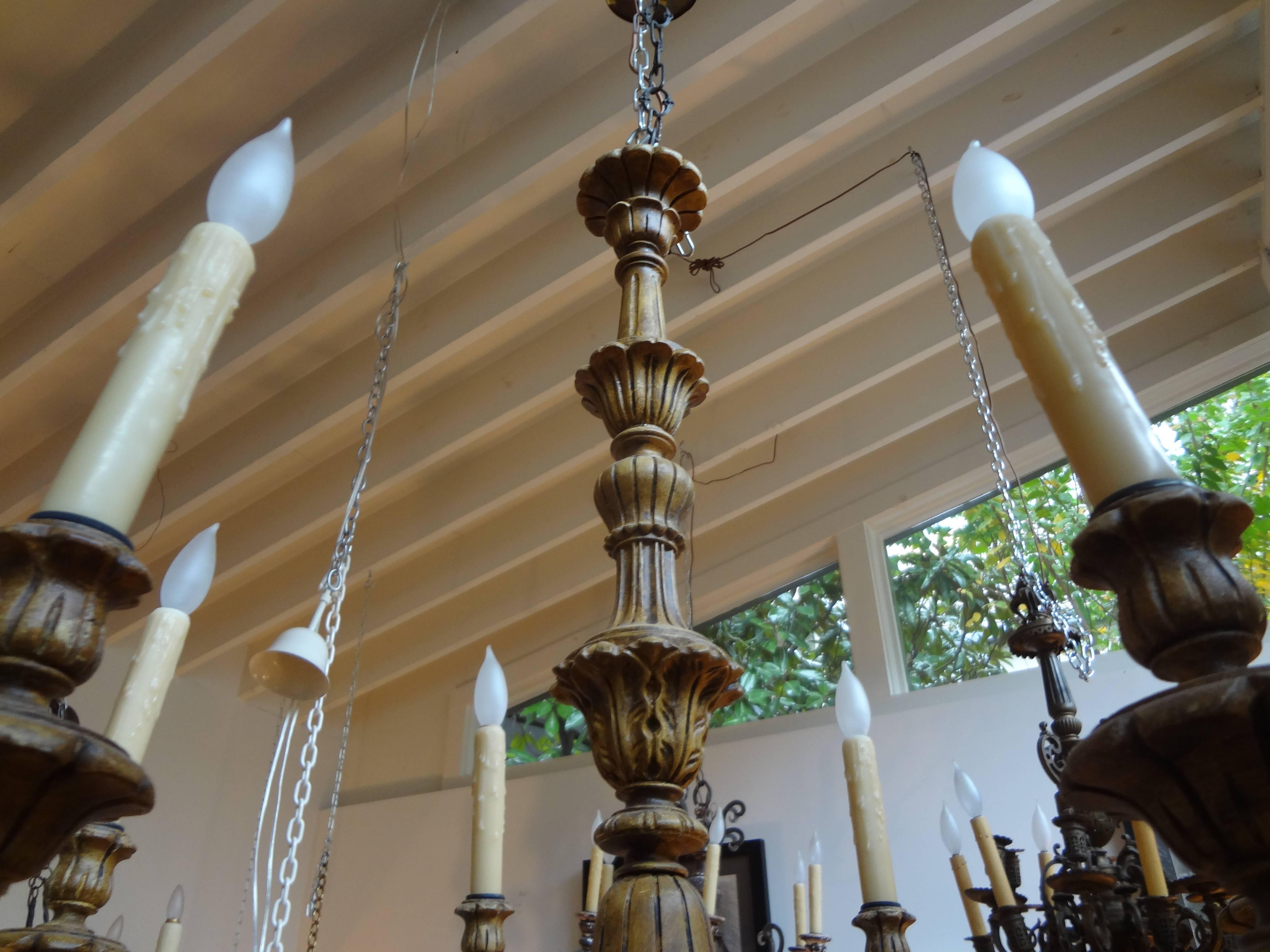 antique wooden chandeliers