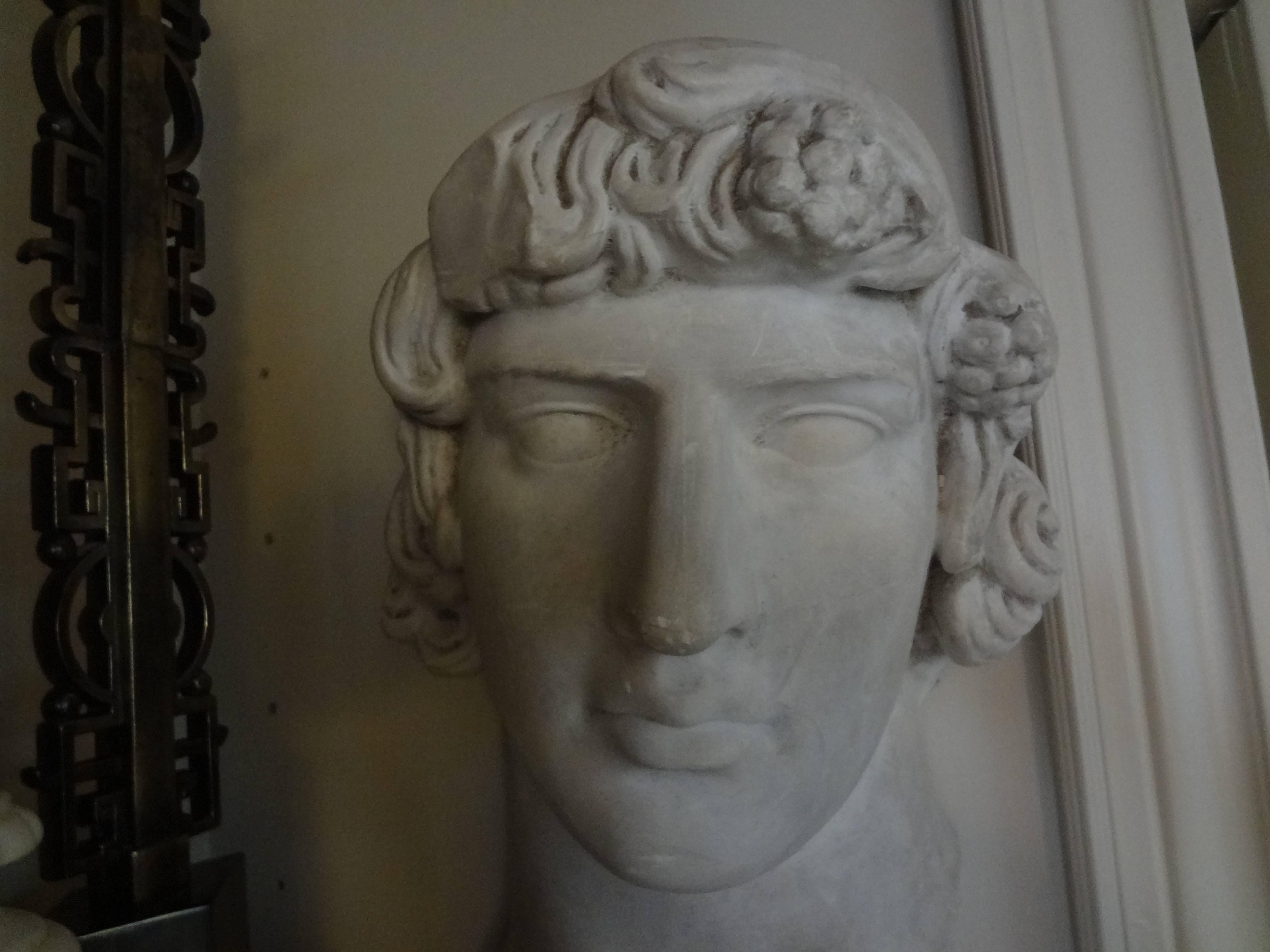 Greco Roman Italian Patinated Plaster Bust, circa 1940