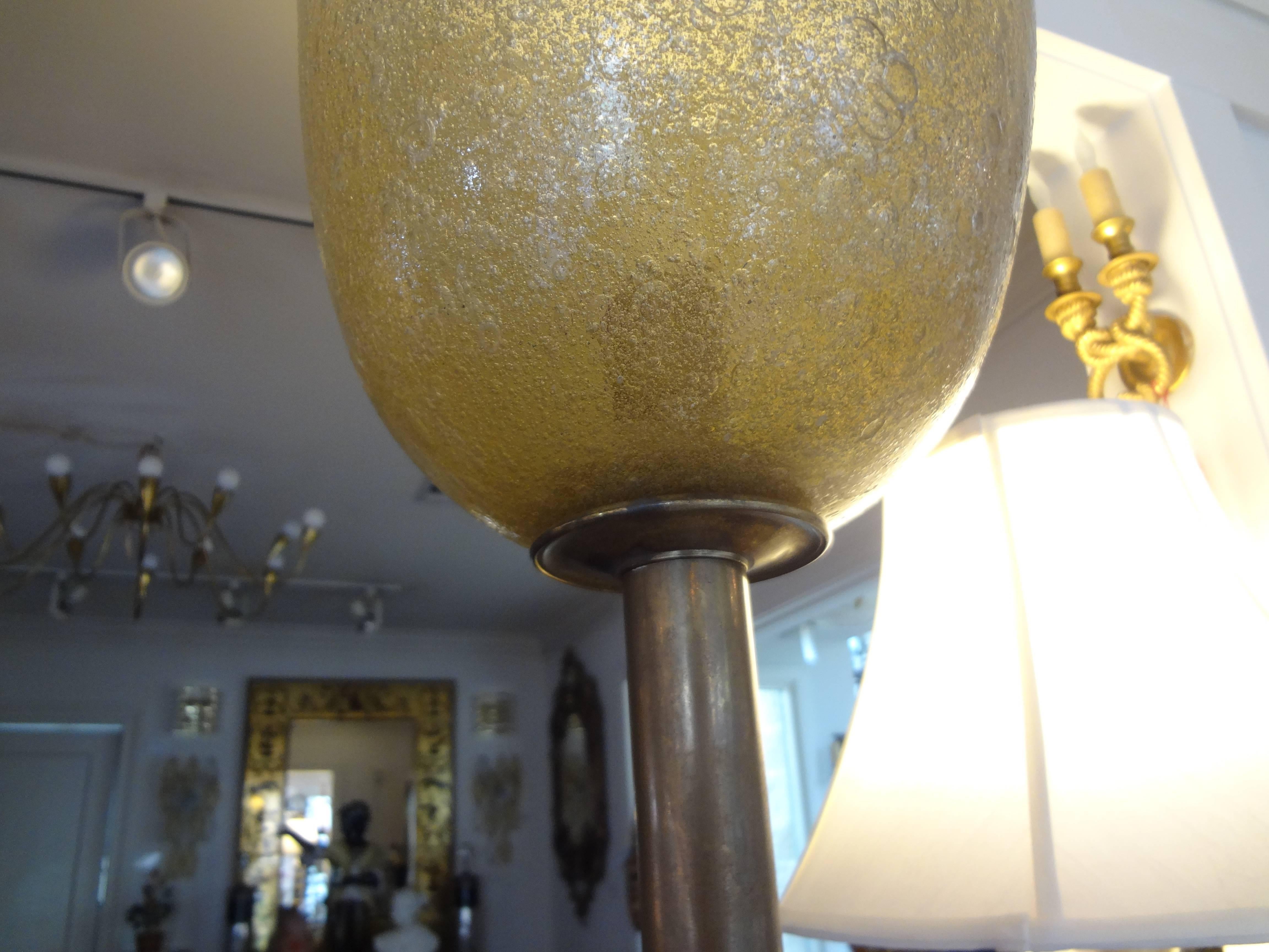 Lampadaire en verre de Murano par Seguso, circa 1940 Bon état - En vente à Houston, TX
