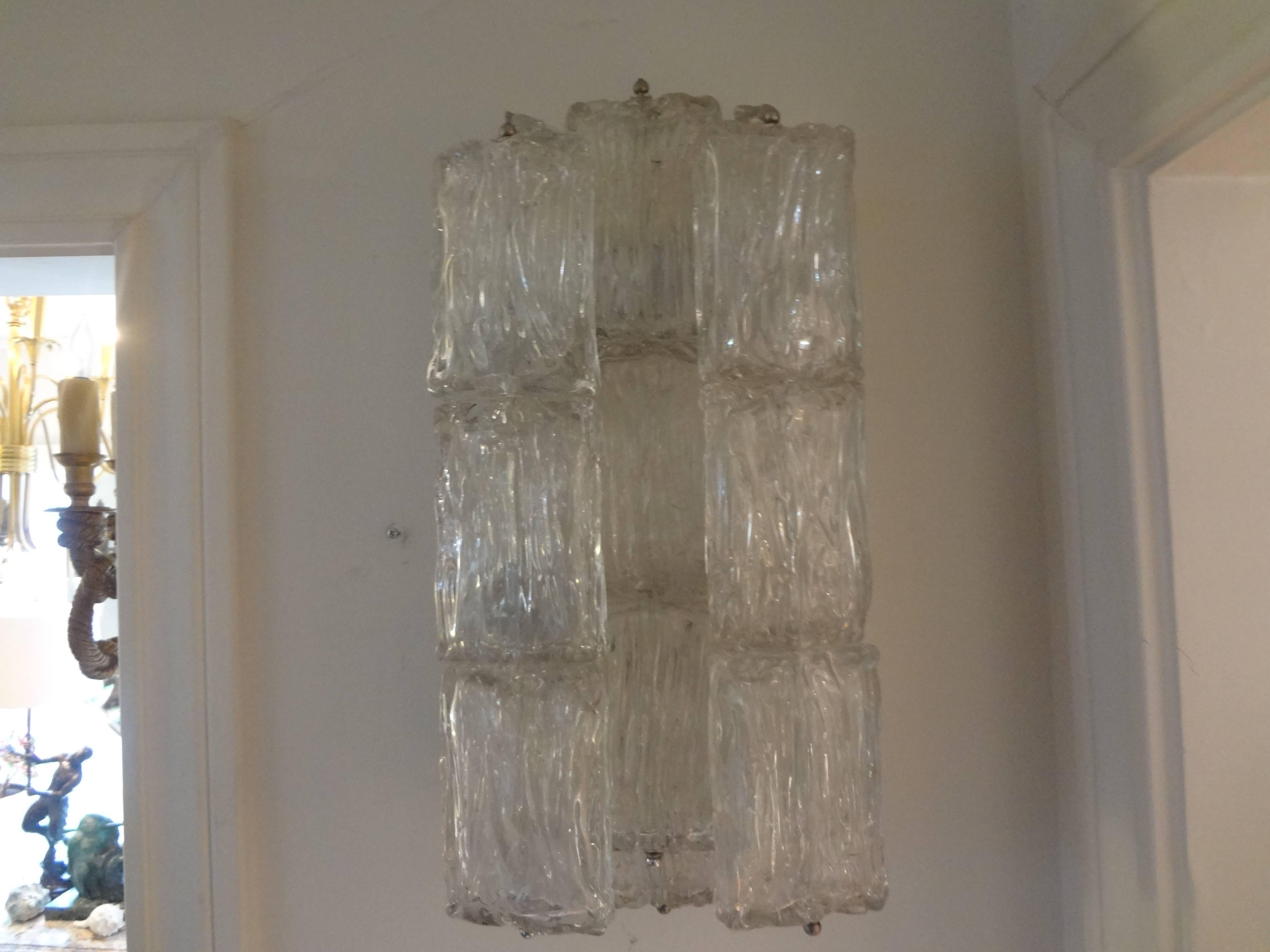 Mid-20th Century Pair of Murano Glass Sconces, Made in Venice