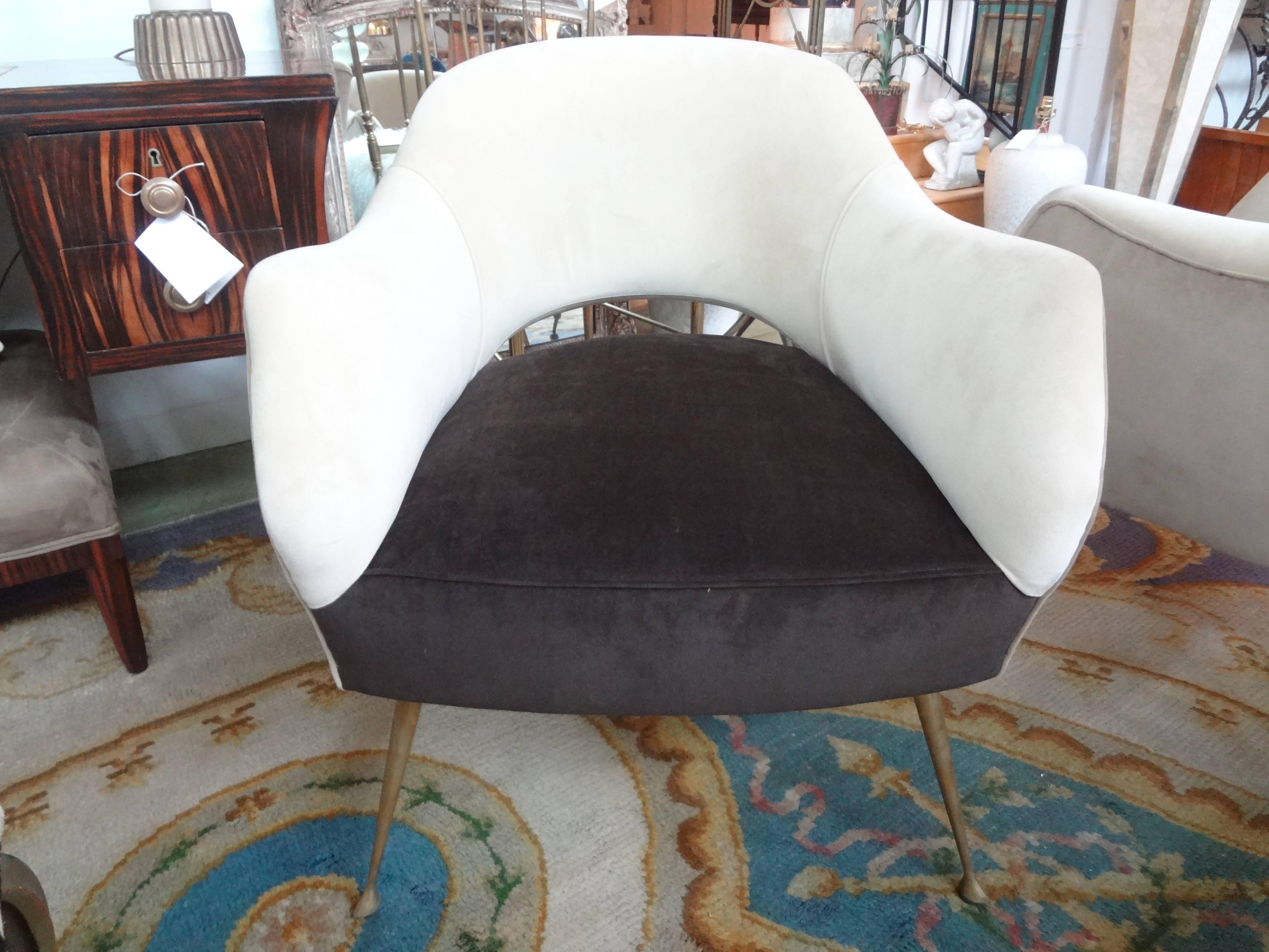 Pair of Italian Modern Lounge Chairs by ISA Bergamo In Good Condition In Houston, TX