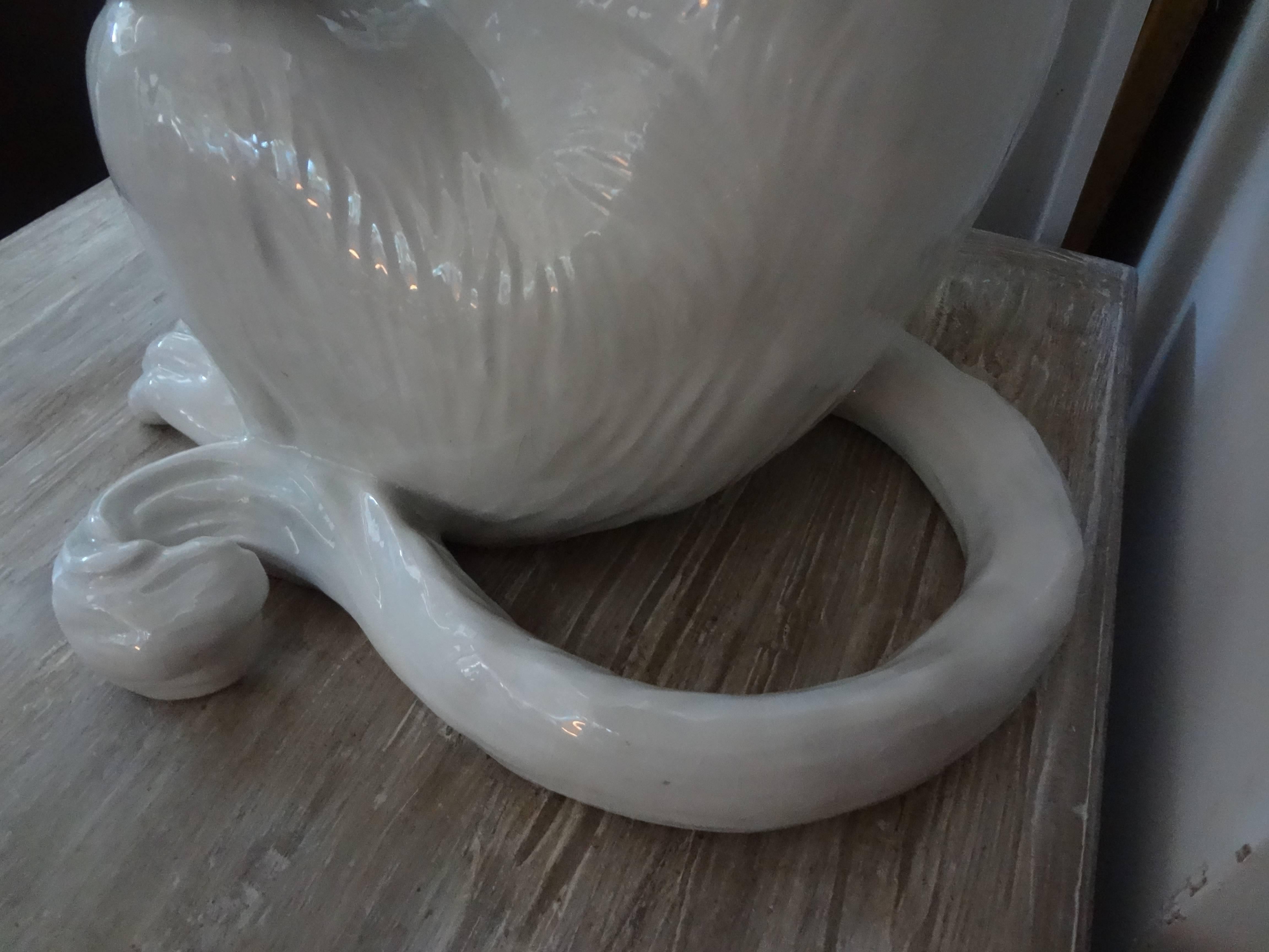 Vintage Italian Glazed Pottery Monkey Sculpture at 1stDibs italian