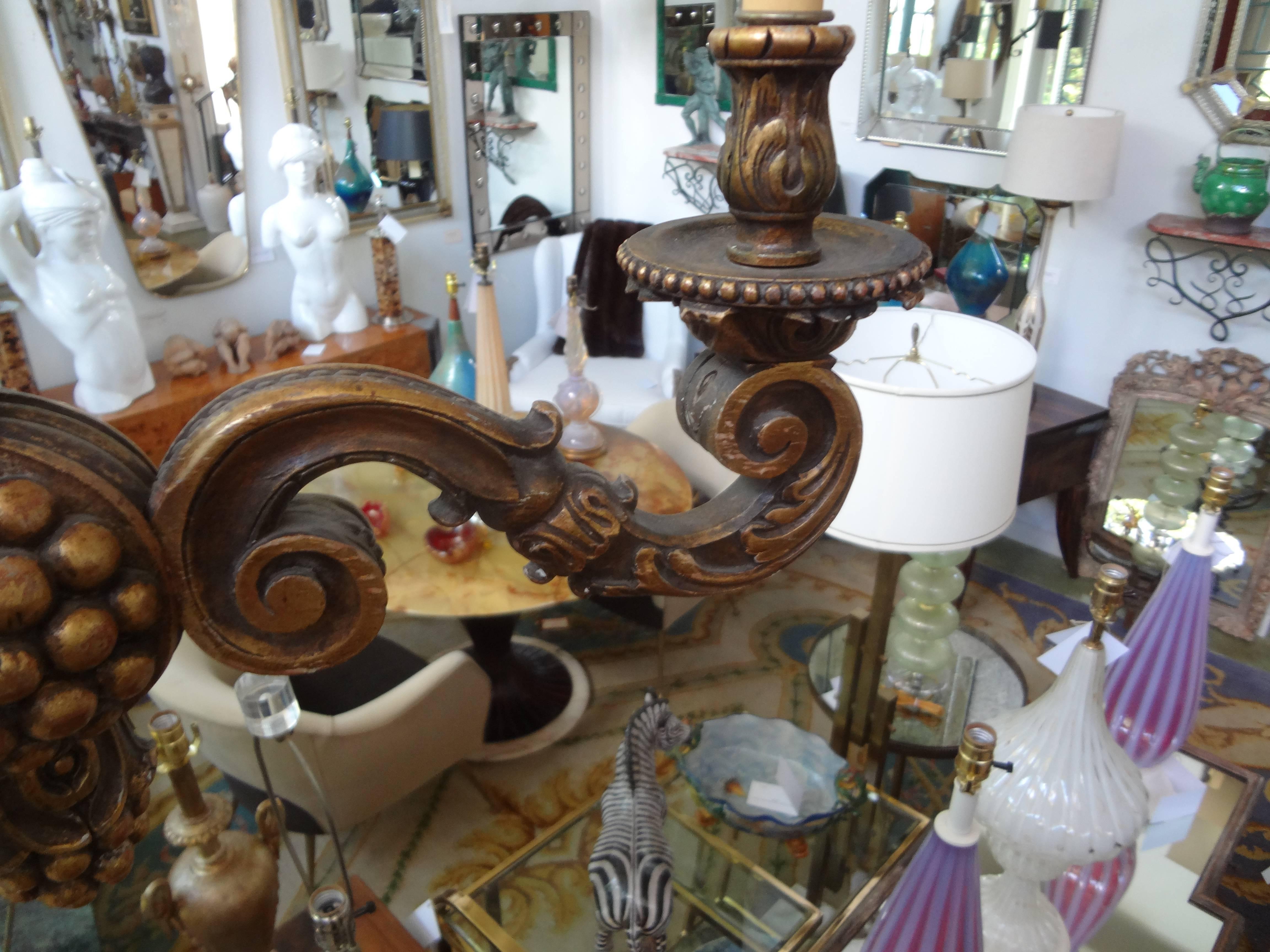 Italian Giltwood Chandelier 2