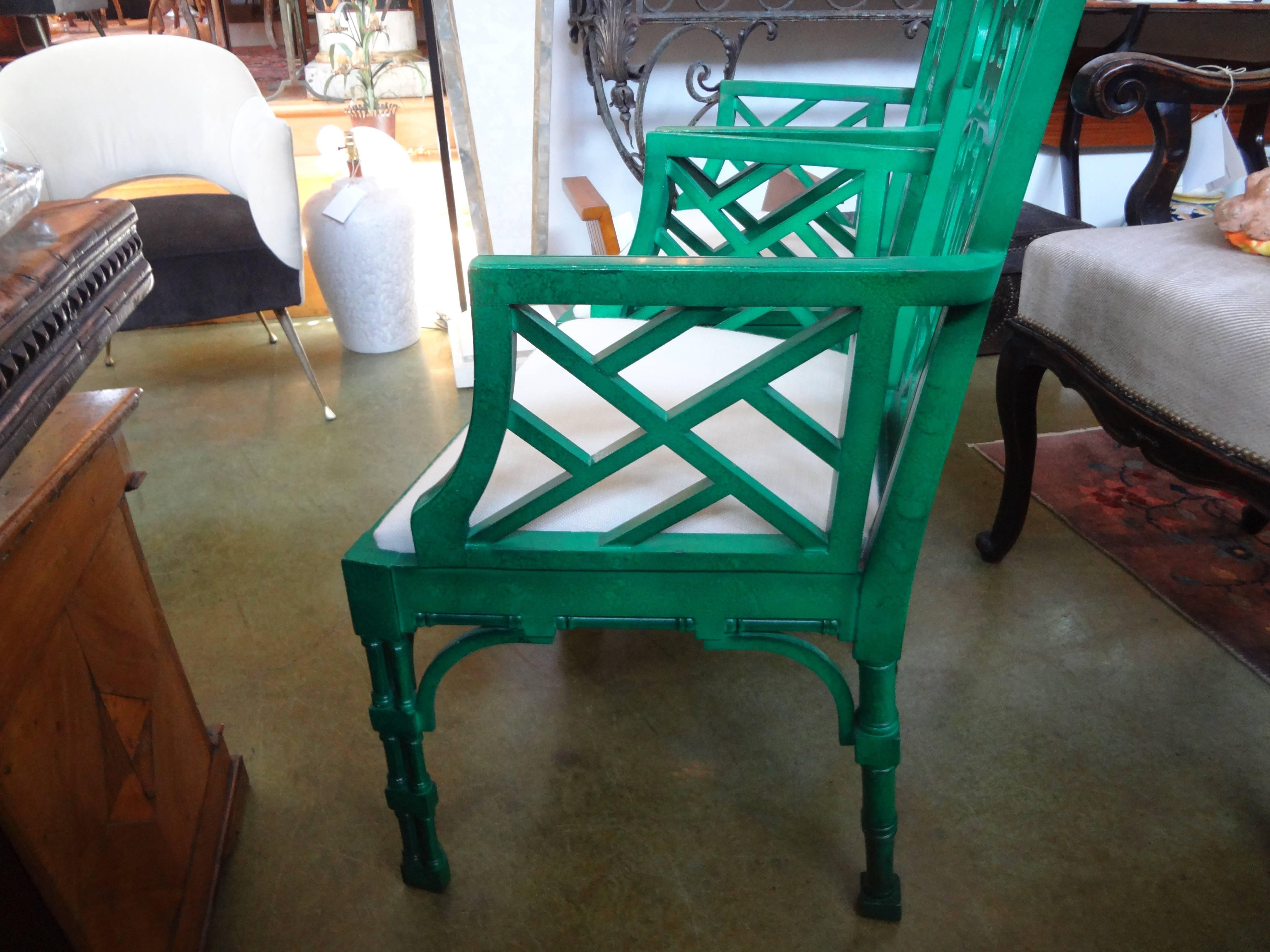 Pair of Chinese Chippendale Style Chairs 1