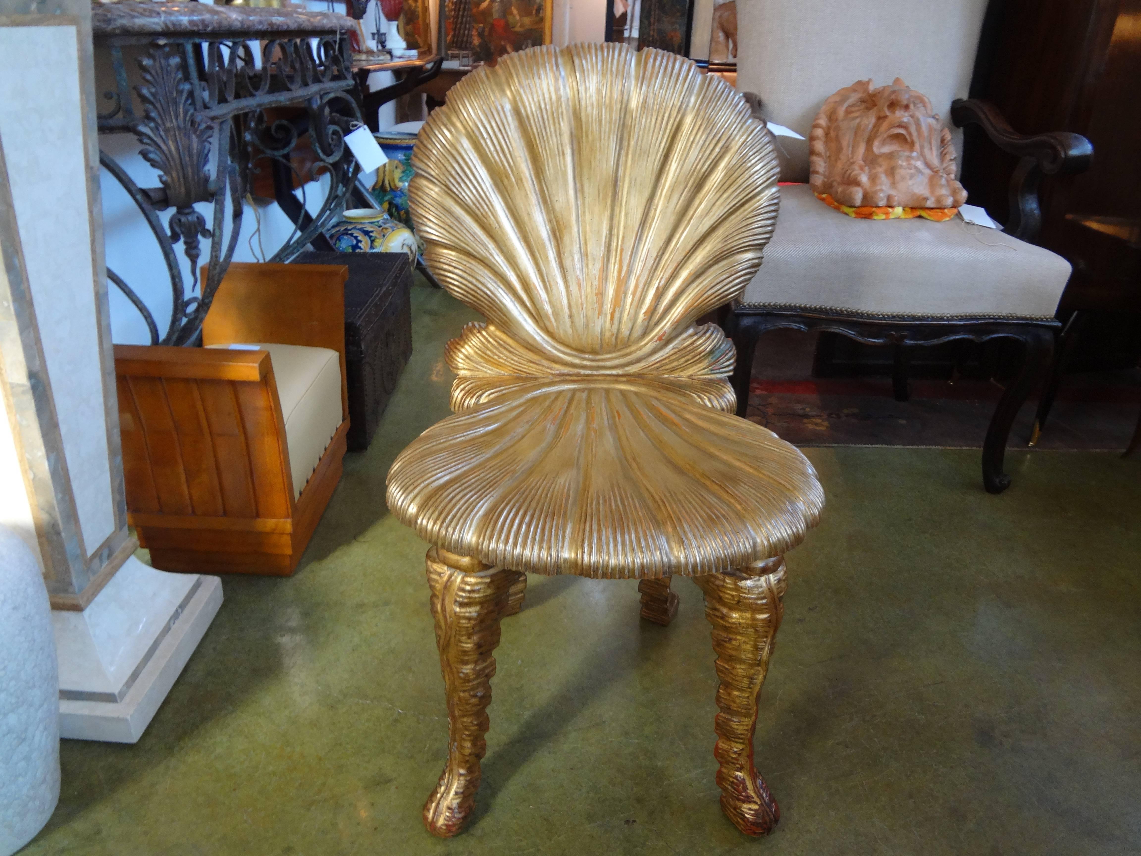 Gilt Wood Grotto Chair 2