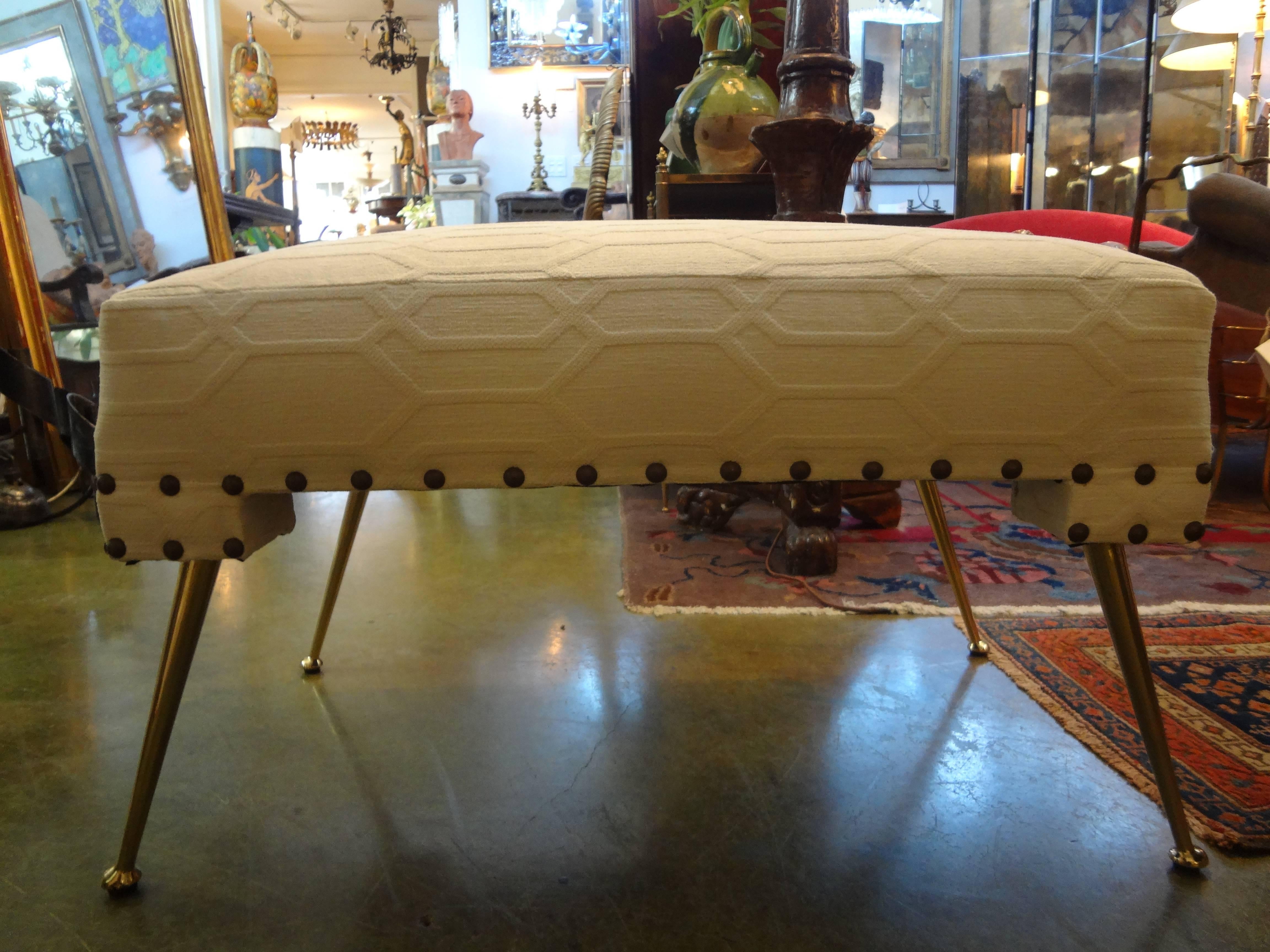 Pair of Italian Gio Ponti Inspired Benches Or Ottomans 2