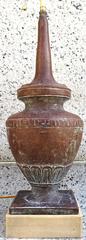 Late 19th Century Bronze Neoclassical Urn Shaped Handel Table Lamp