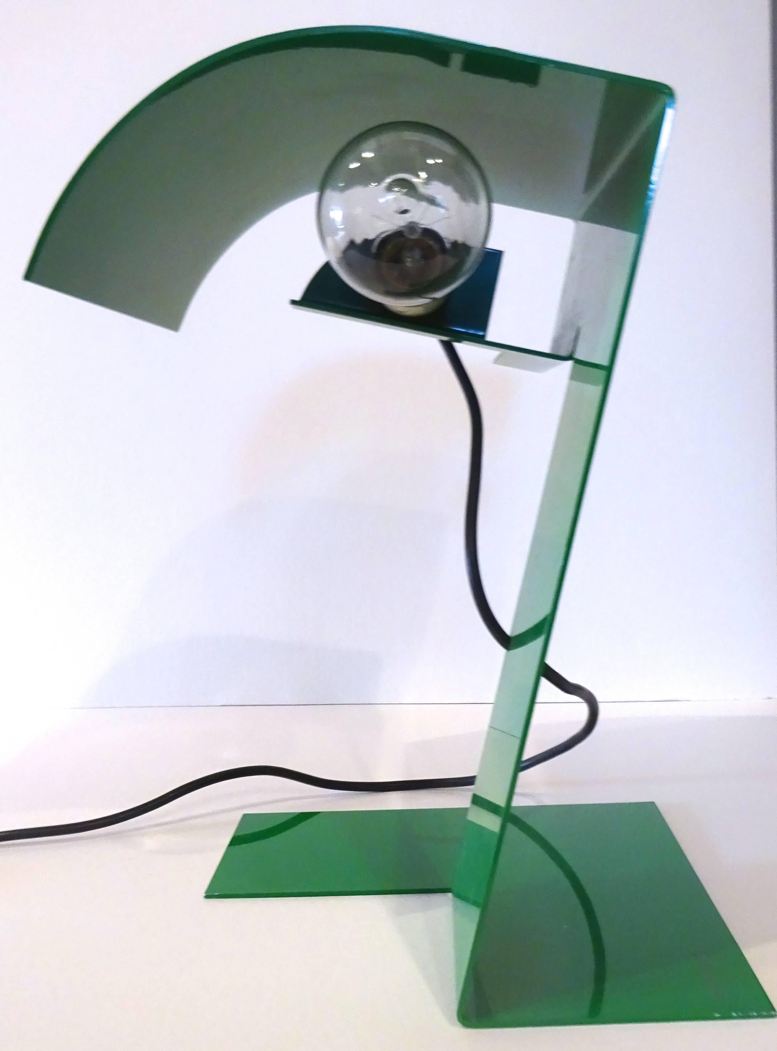 Late 20th Century Rare Sculptural 1970s Italian Stilnovo Table Lamp