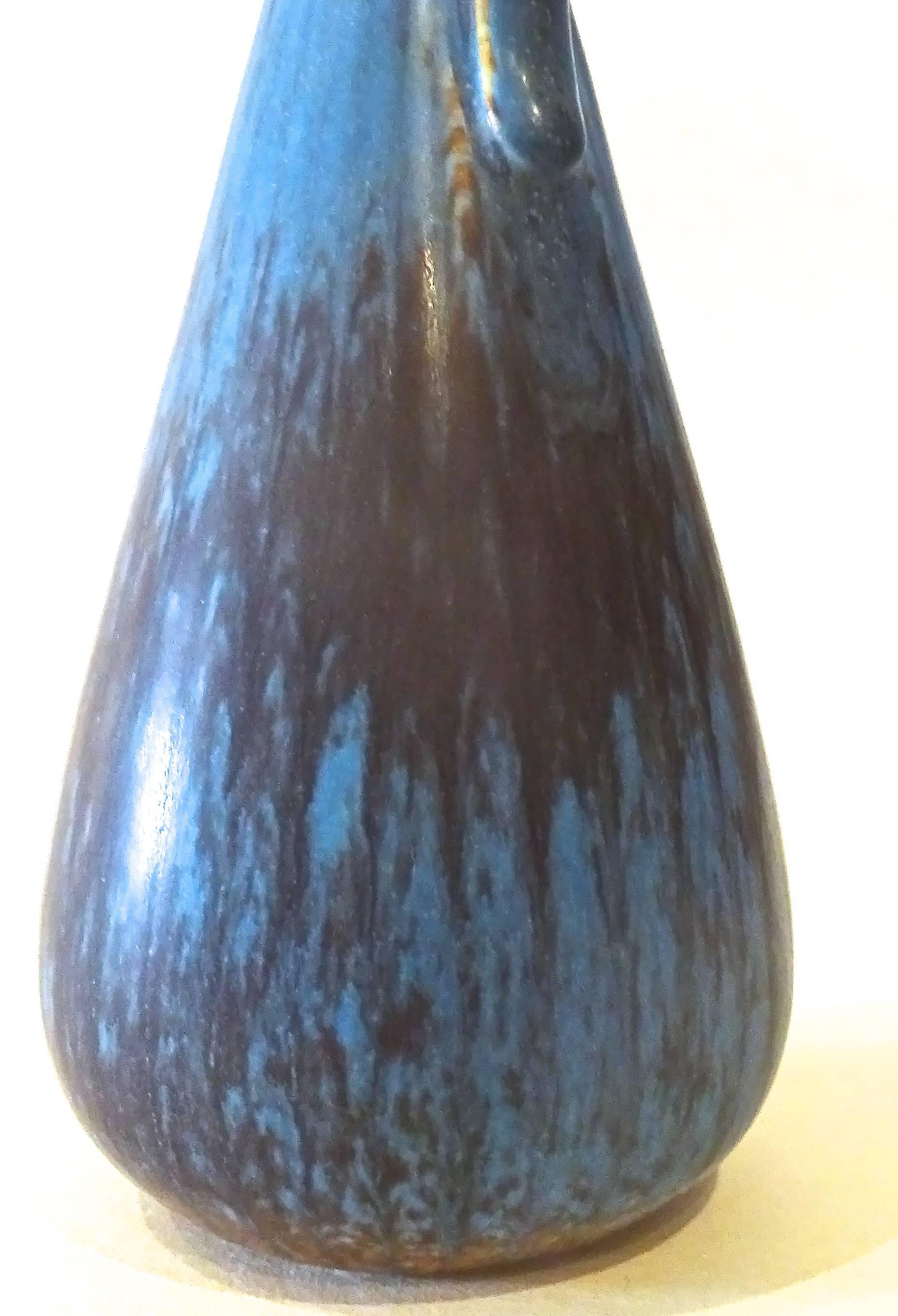1950s Gunnar Nylund for Rorstrand Swedish Modern Art Pottery Vessel For Sale 1